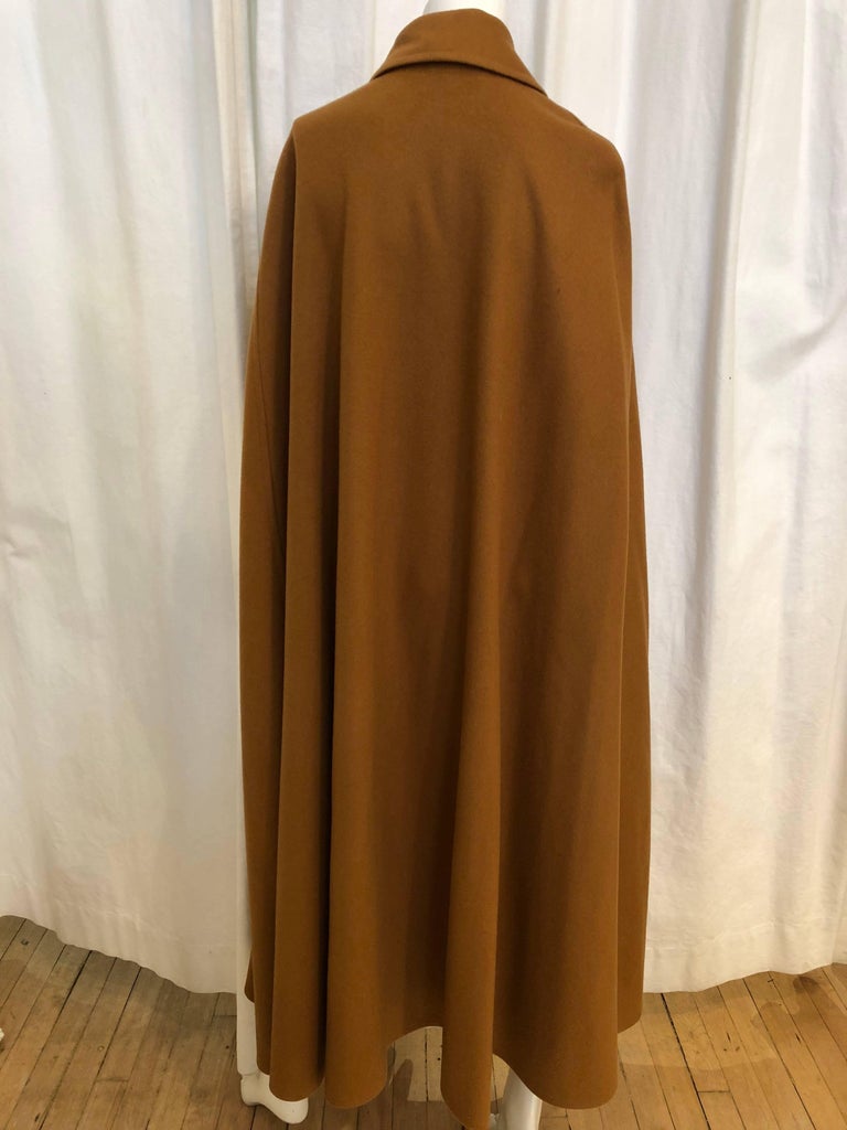 Saint Laurent Camel Floor Length Wool Cape For Sale At 1stdibs