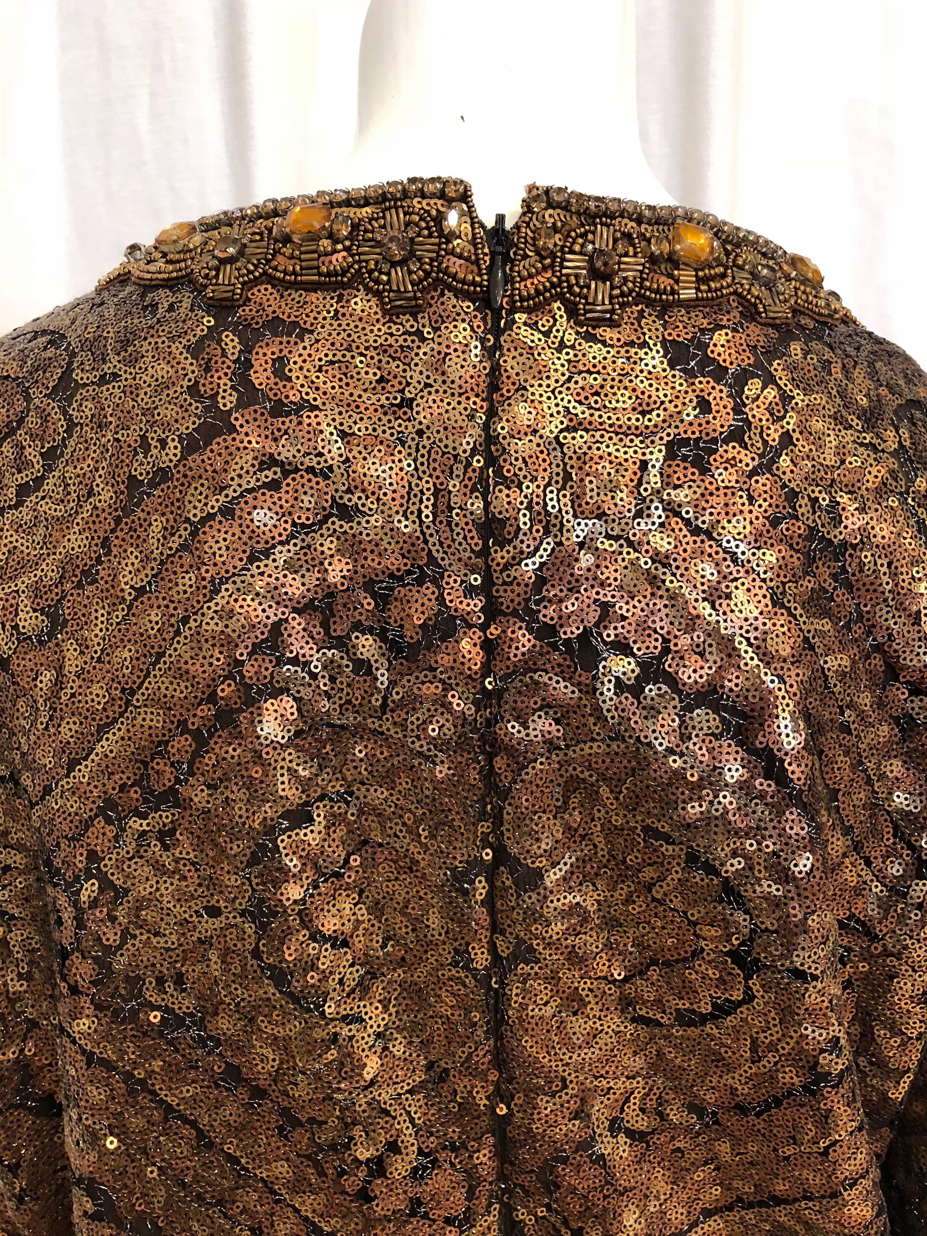 Brown Andrew GN Longsleeve Sequin Tunic