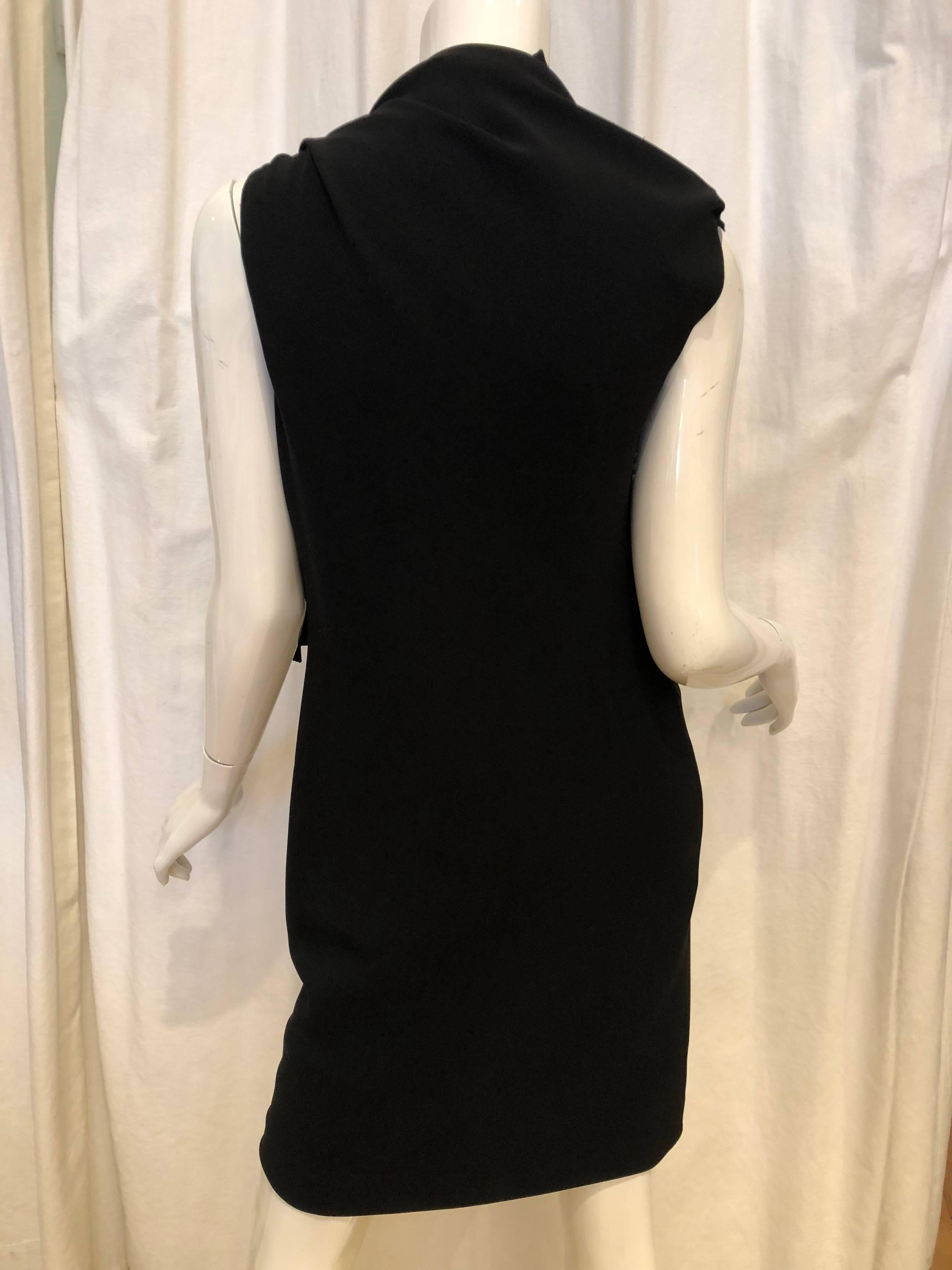 Black Sleeveless, Neckline zipper detail.