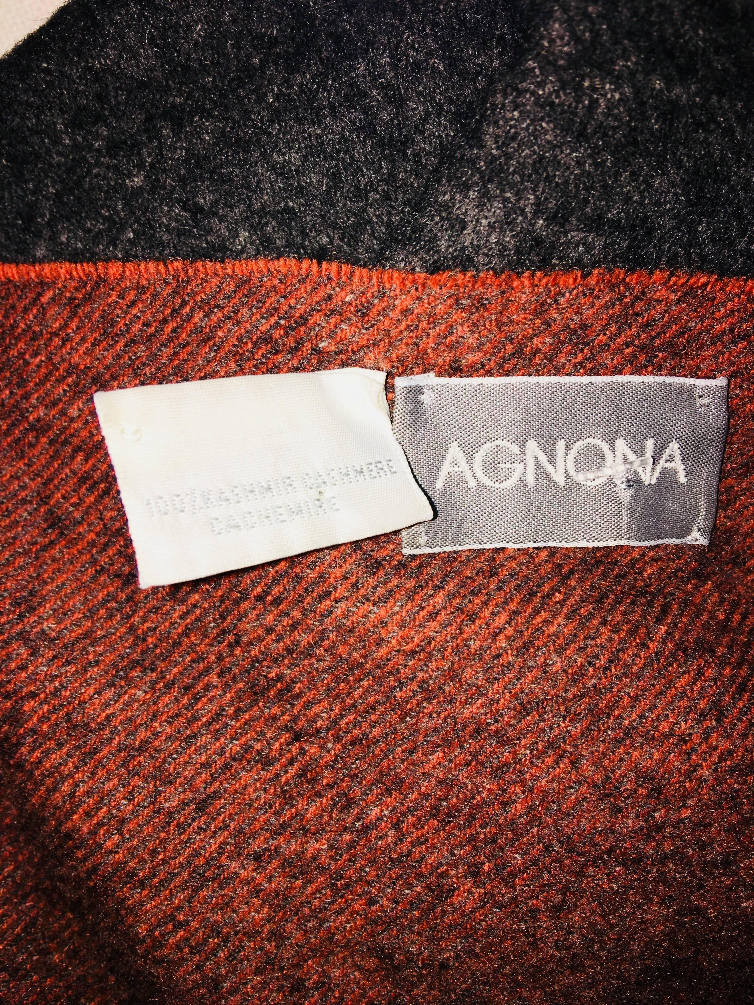 Black Agnona Cashmere Scarf