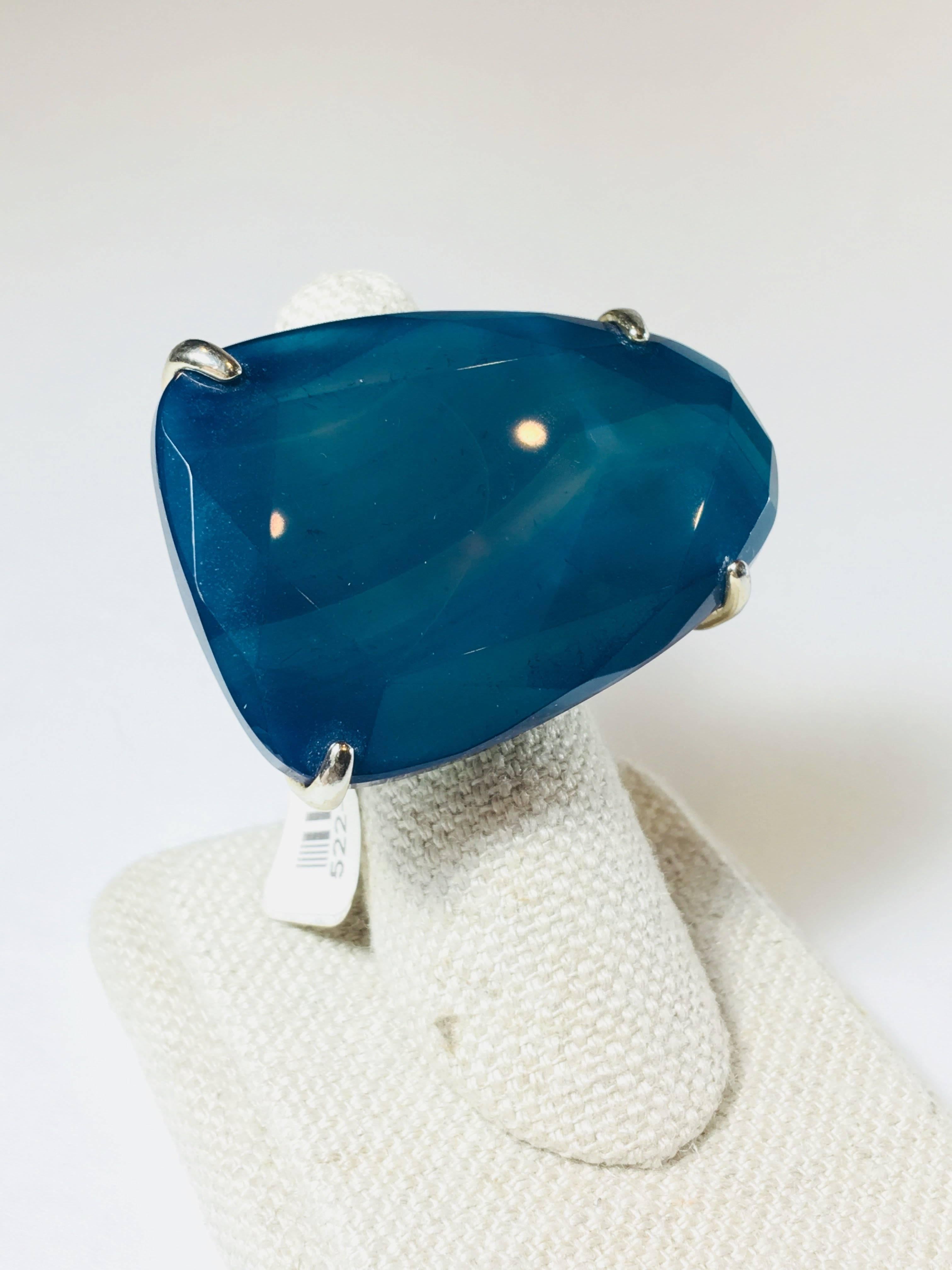 Large Blue Cocktail Ring