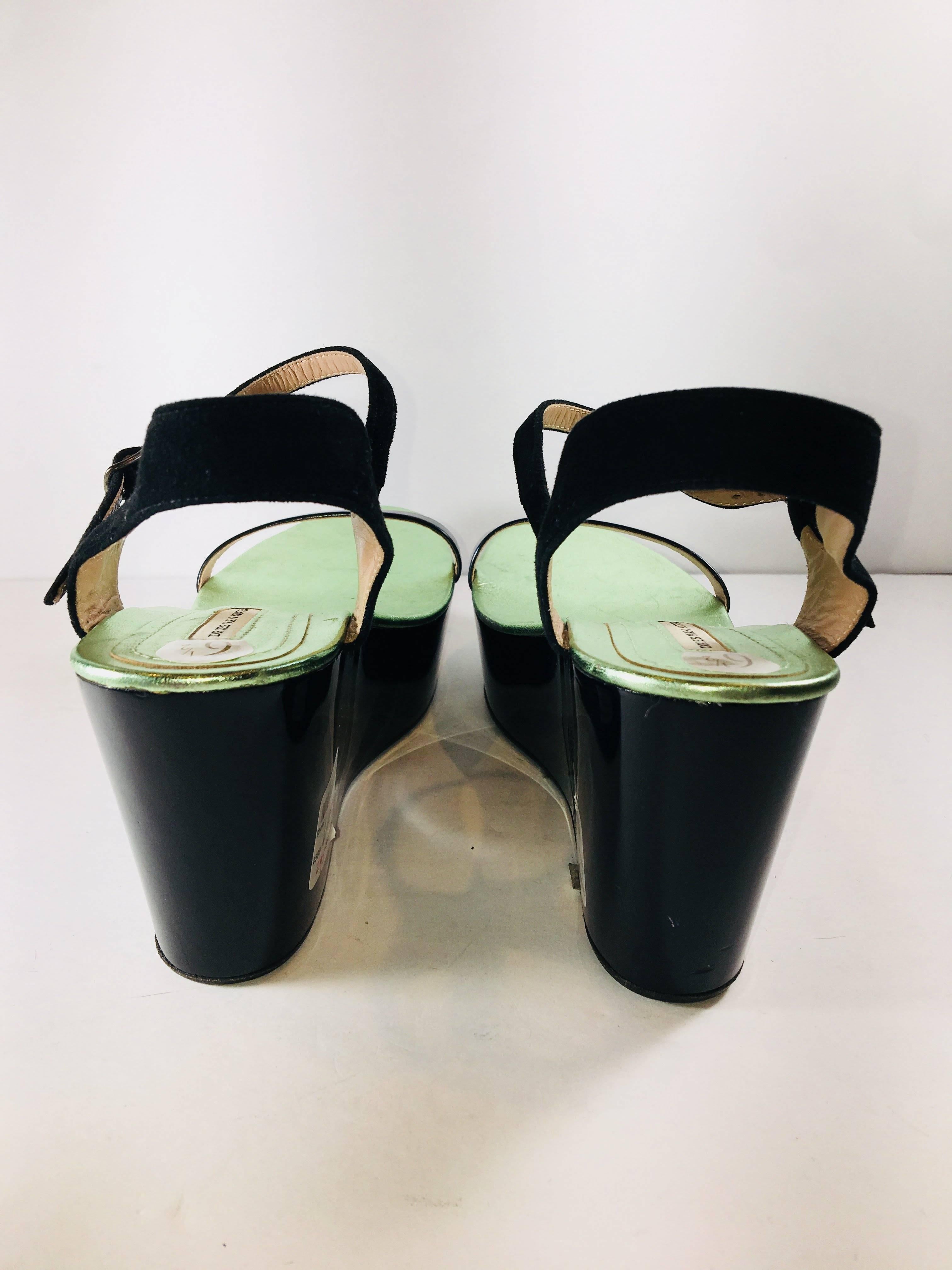 Dried Van Noten Platform Sandals In Excellent Condition In Bridgehampton, NY