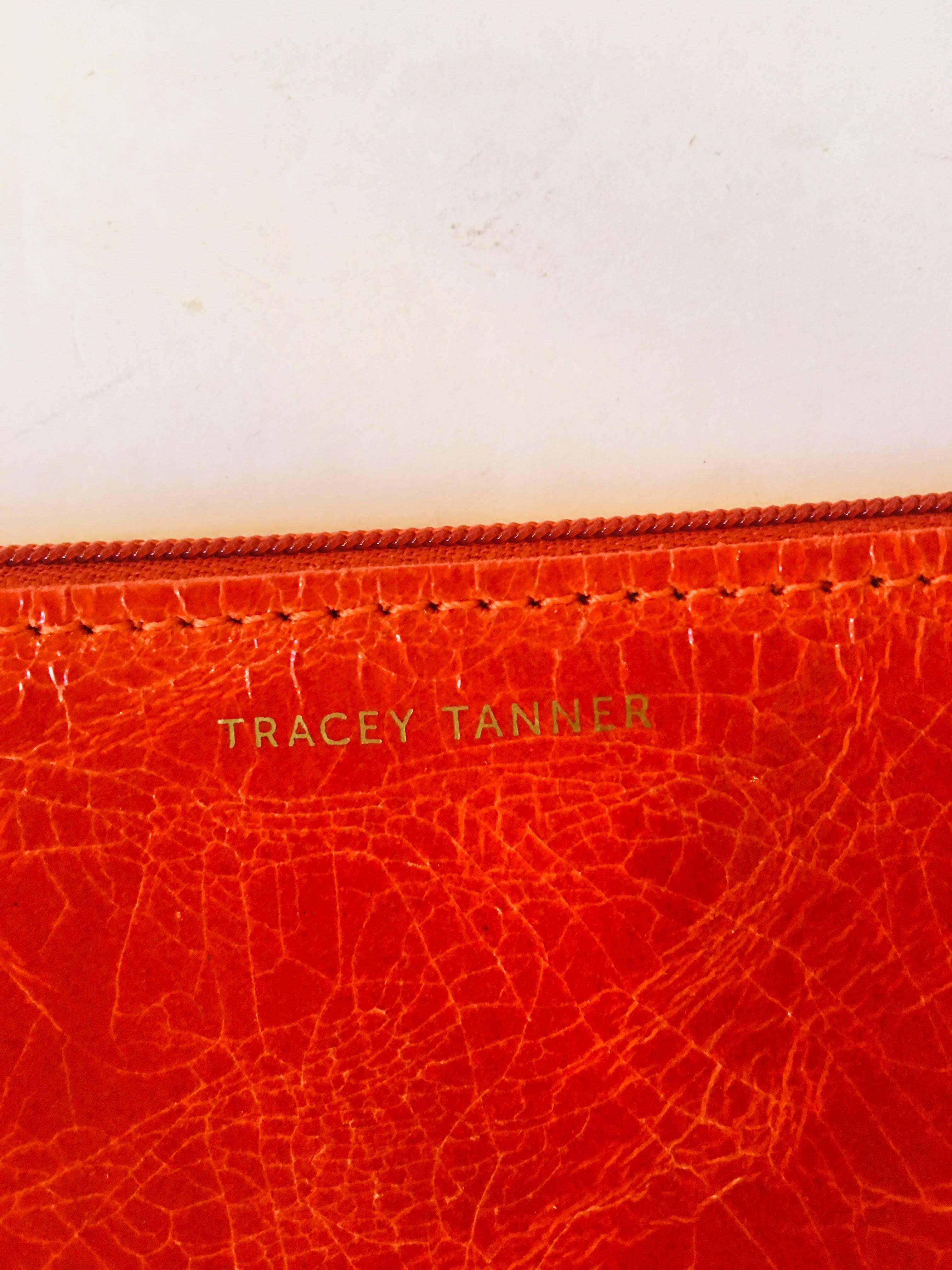 Tracey Tanner Zip Pouch in Orange, 