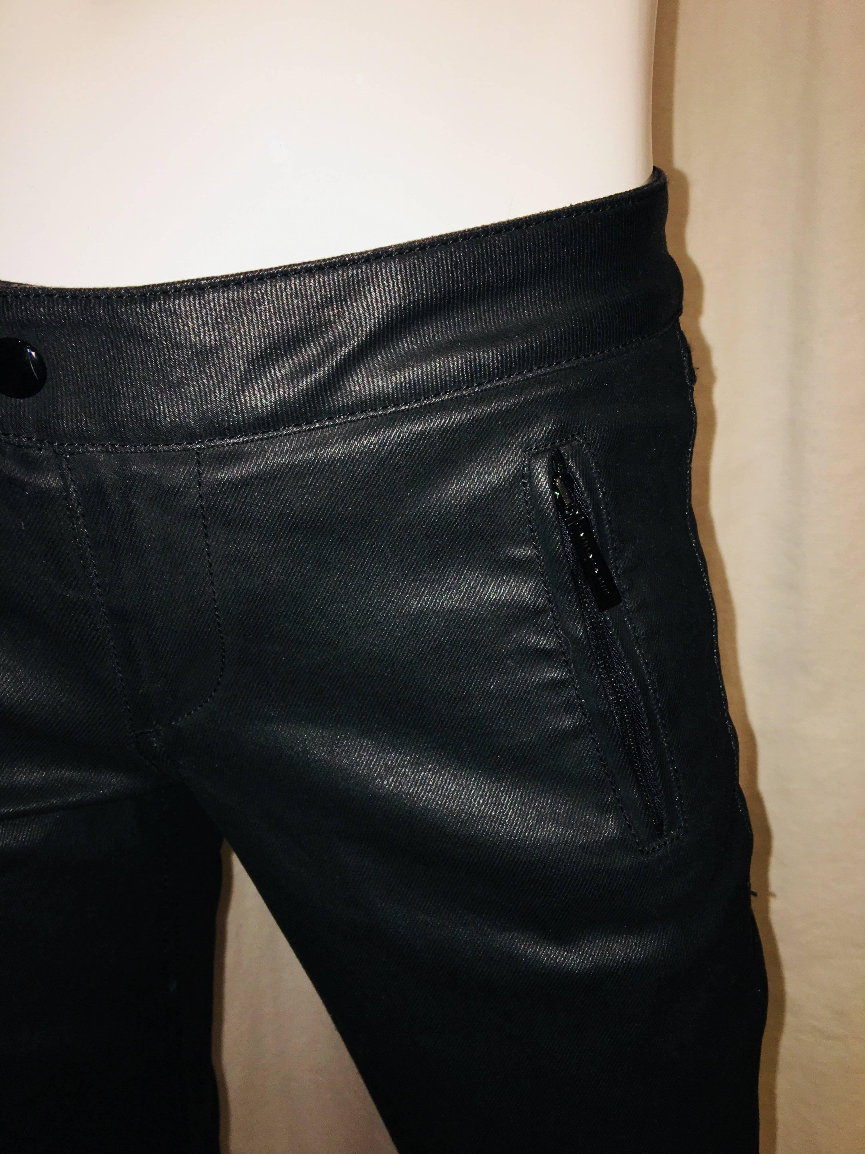 Black Barbara Bui Leather Pants