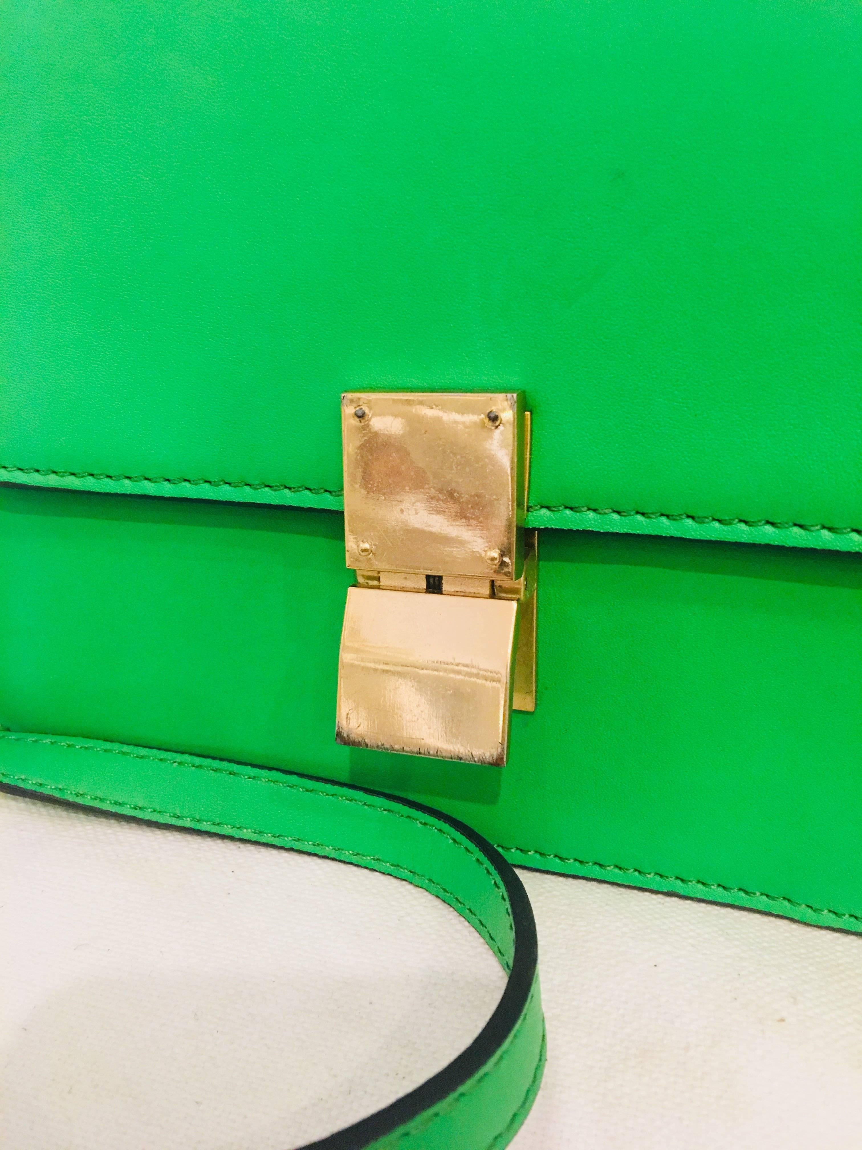 Green Celine Small Messenger Bag