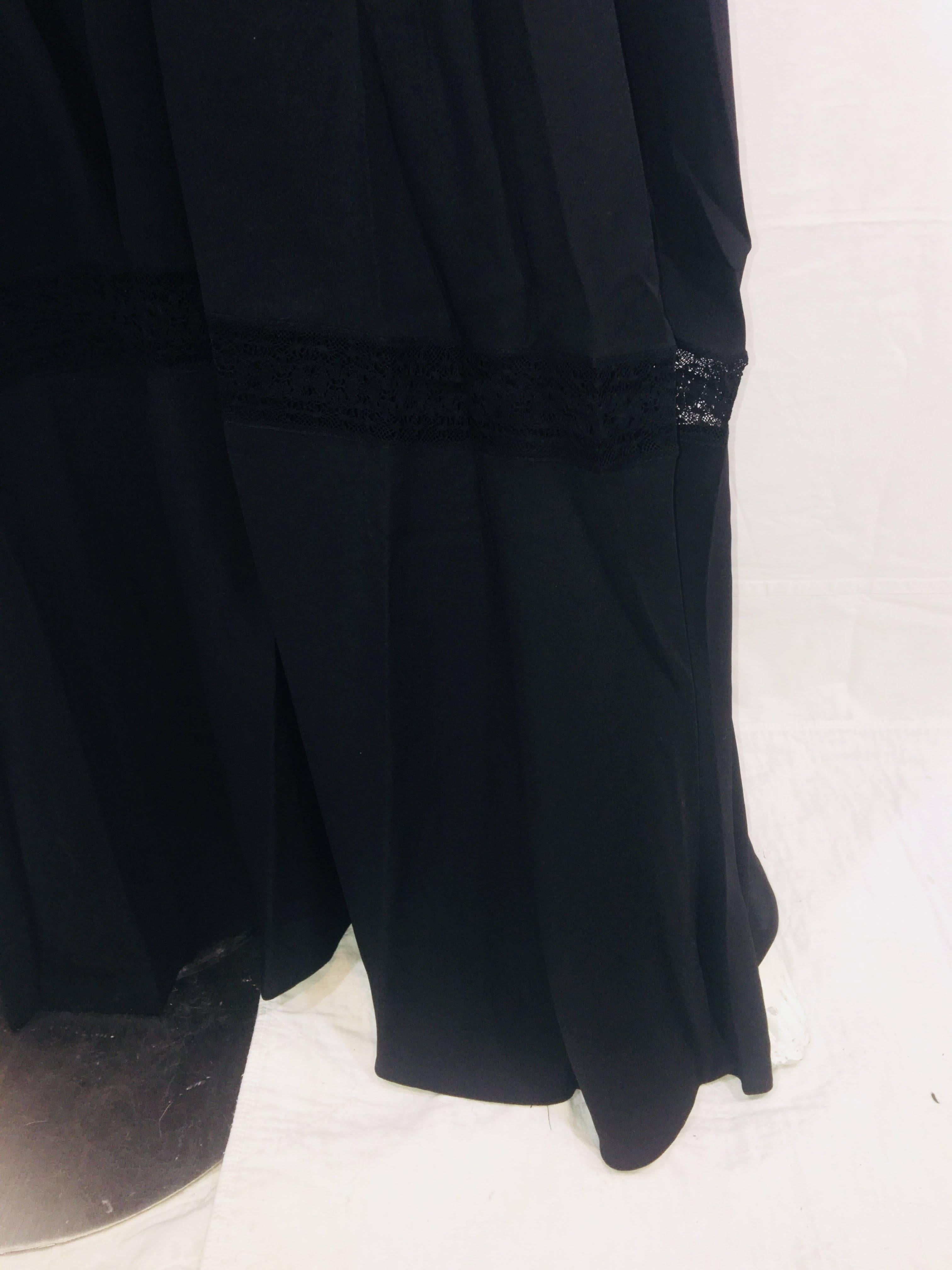 needle and thread black maxi dress