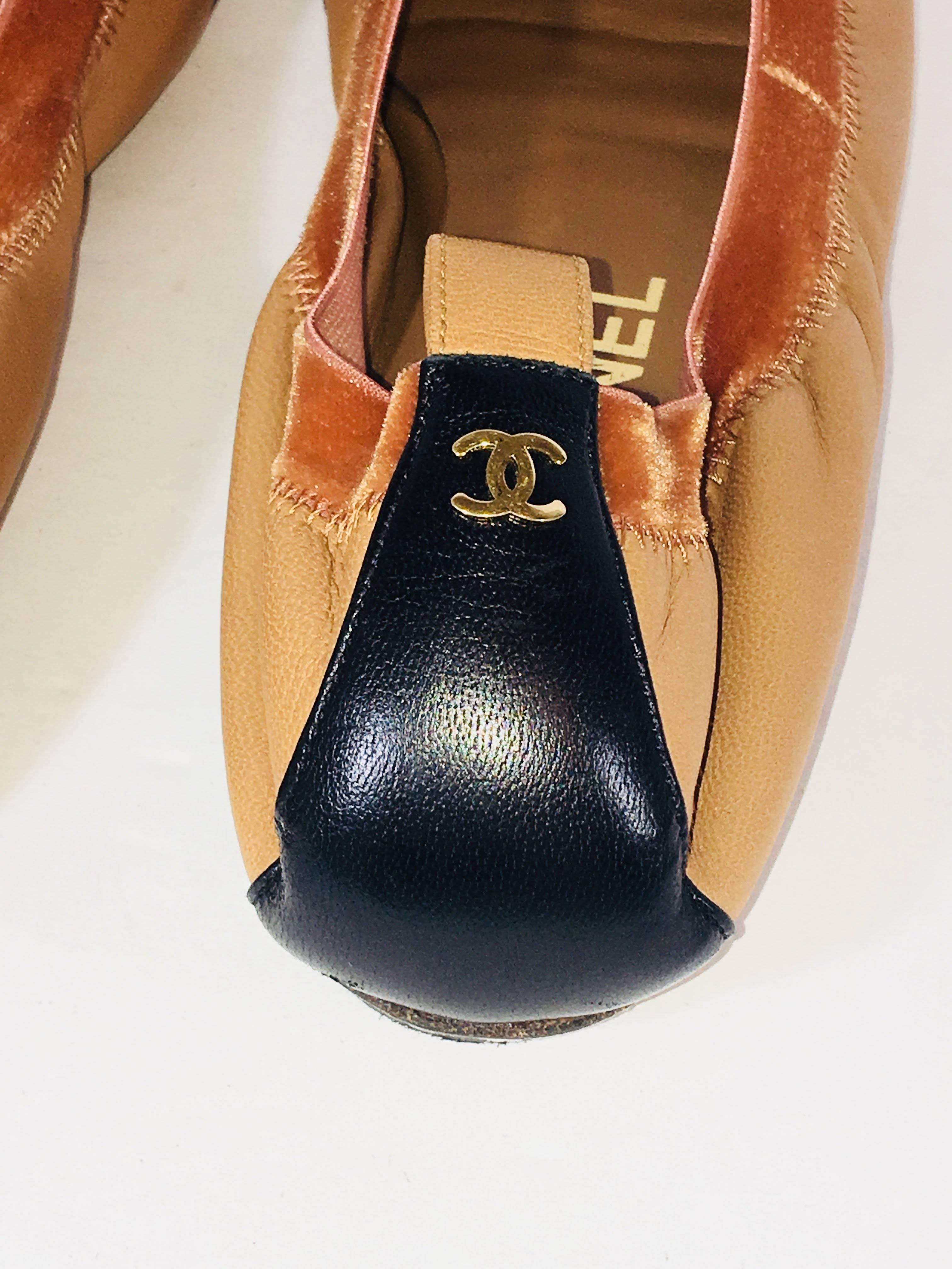 Women's Chanel Flats with Rosette