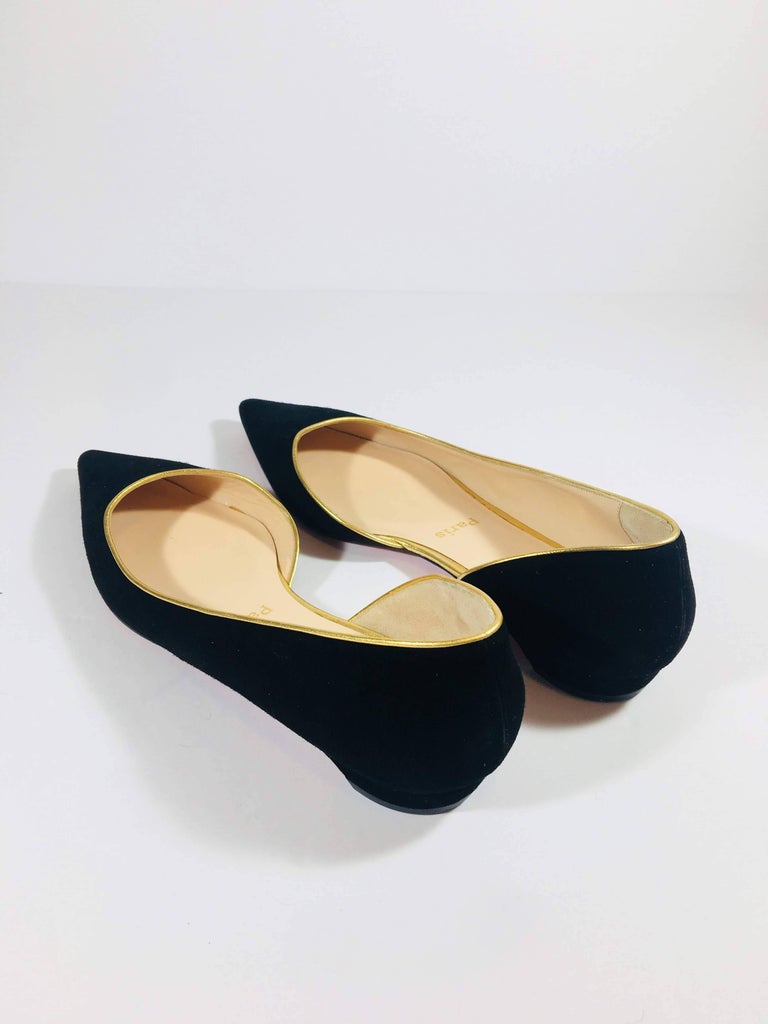 louboutin white flats