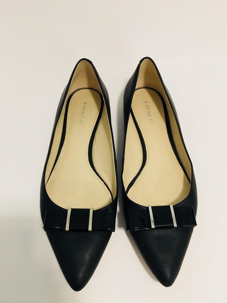 Coach Flats at 1stDibs | black coach flats