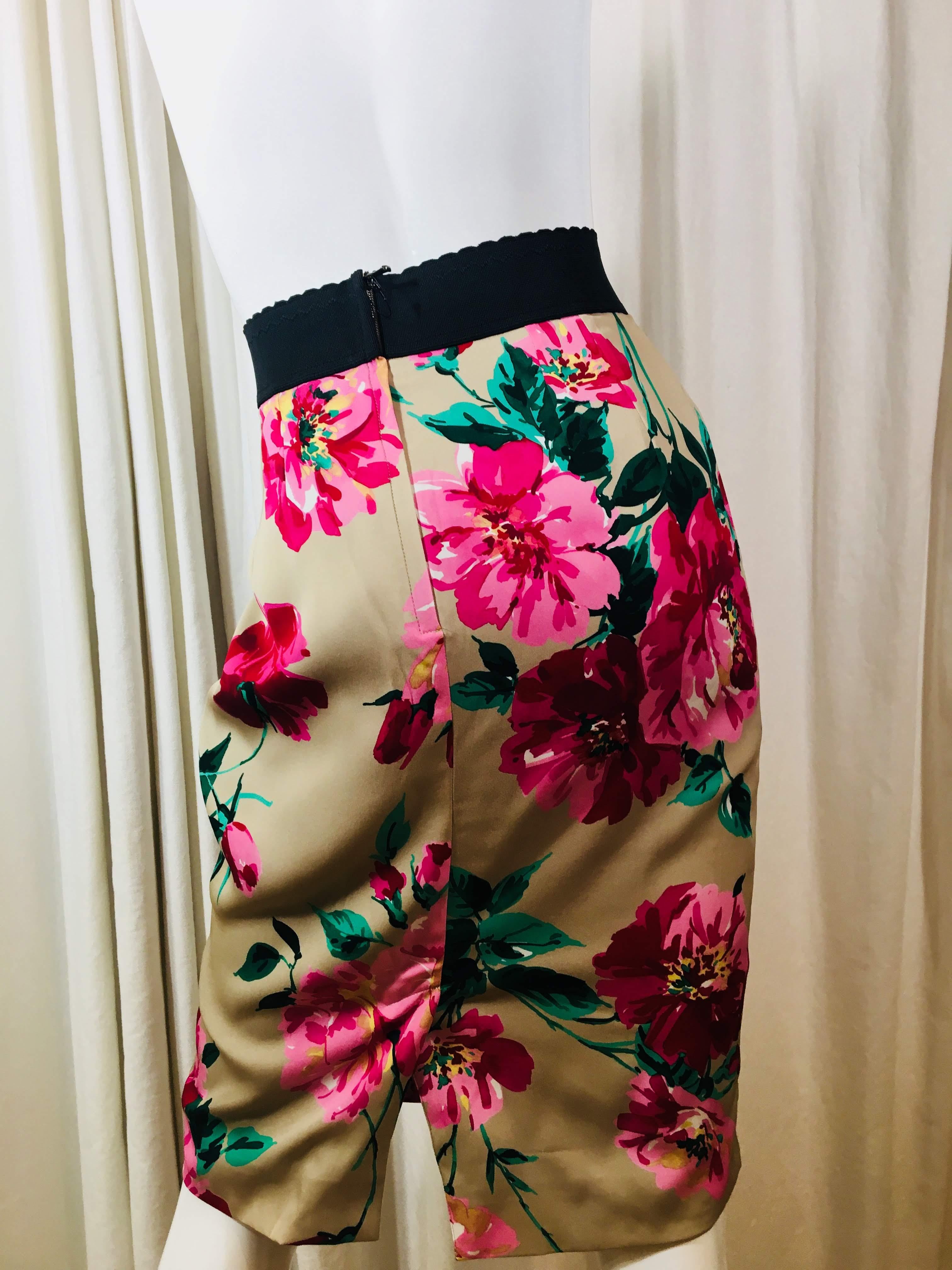 Women's Dolce & Gabbana Silk Pencil Skirt