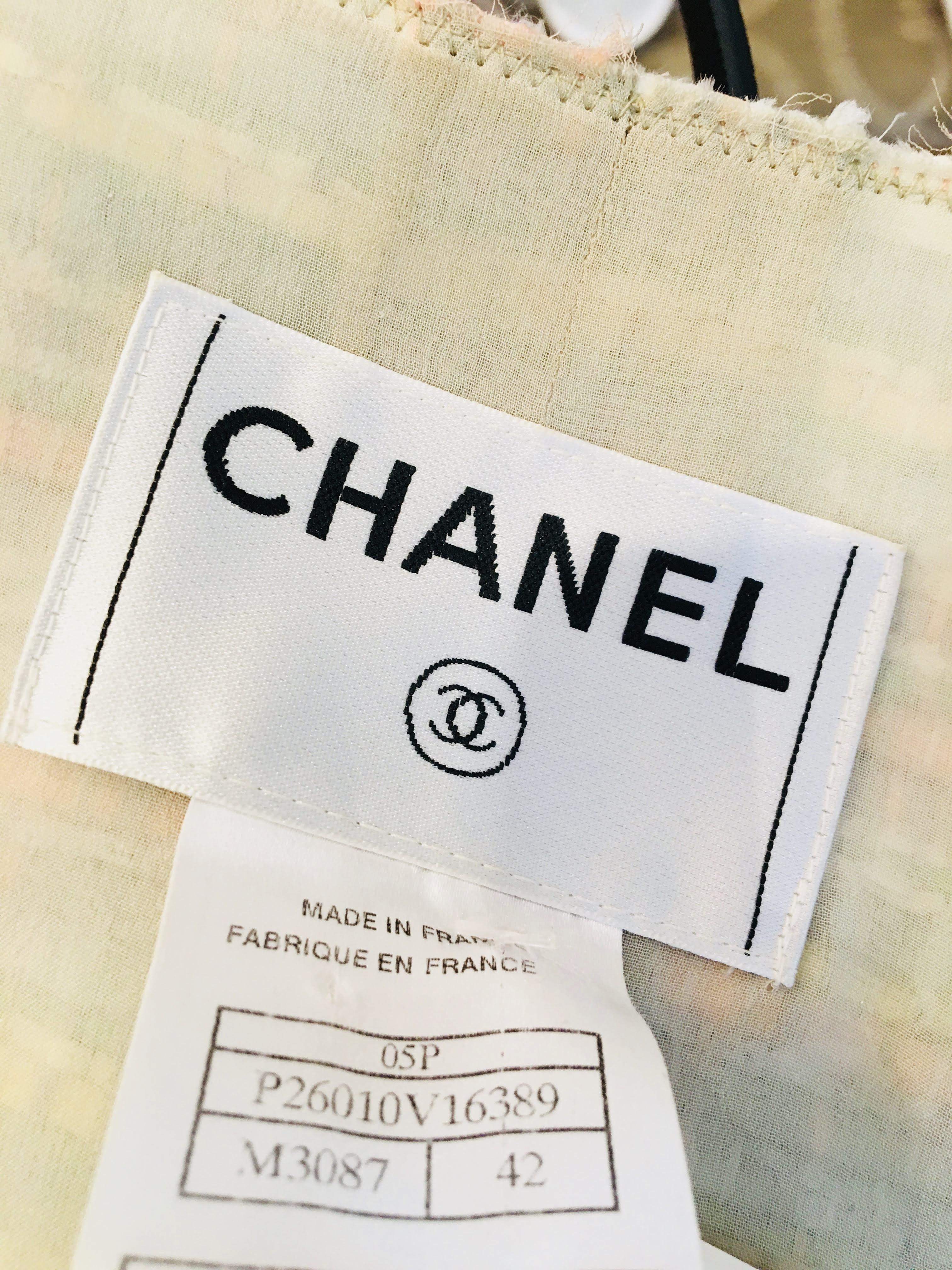 Chanel One Button Tweed Jacket. 4
