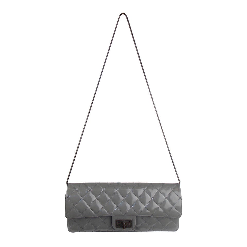 Chanel Patent Leather Clutch with Chain Strap