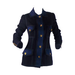 Chanel Military Blazer with Gold Buttons