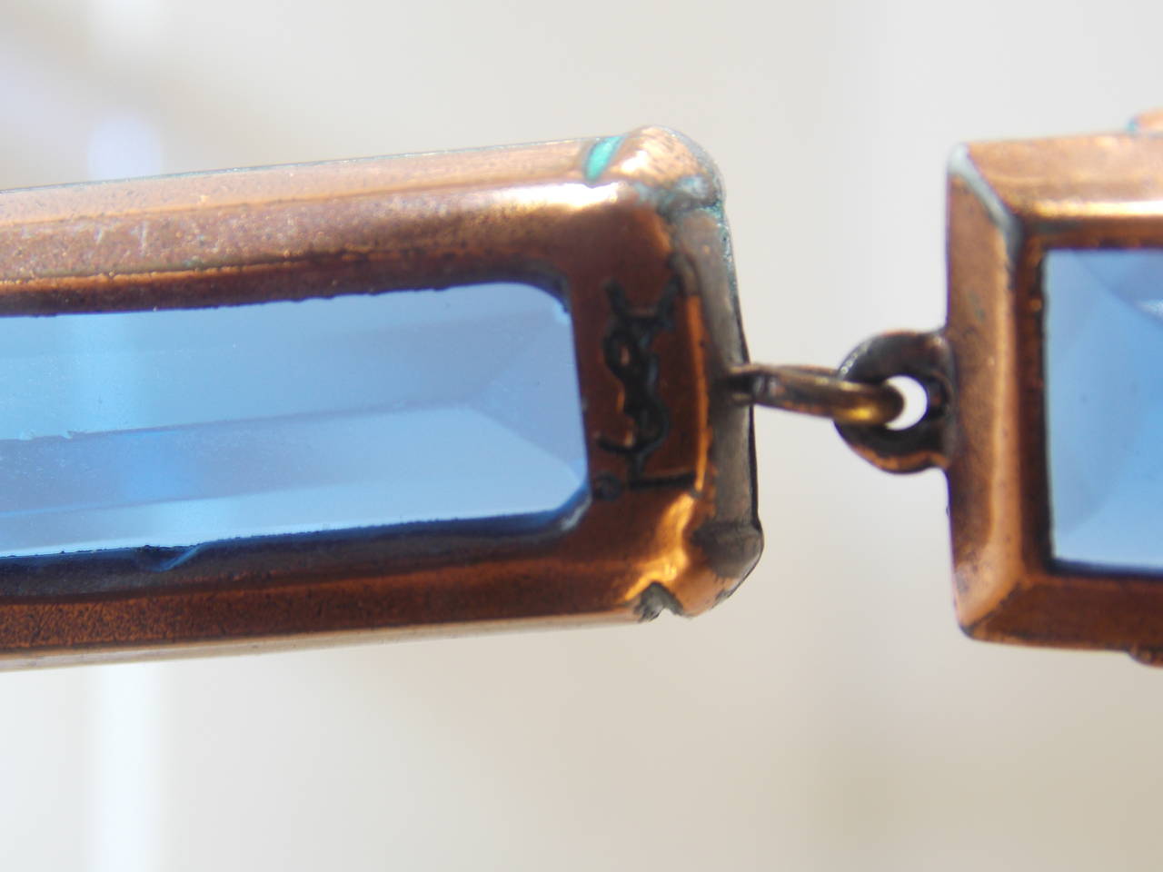 Art Nouveau YSL Crystal Earrings
