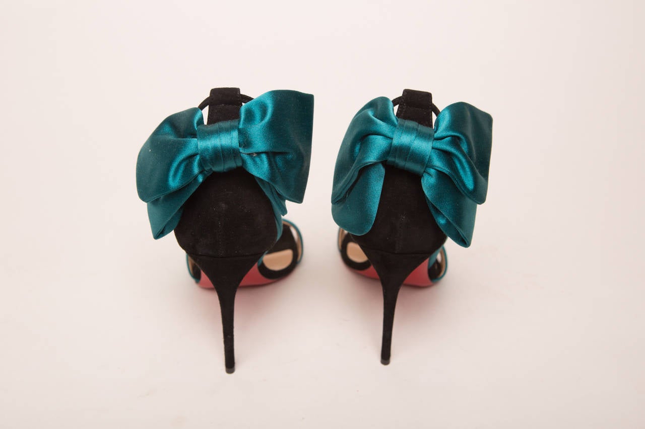 dark teal heels