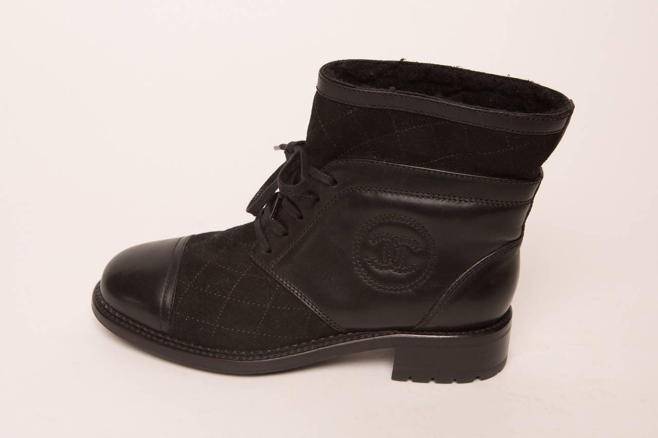 Women's CHANEL Black Ankle Boot