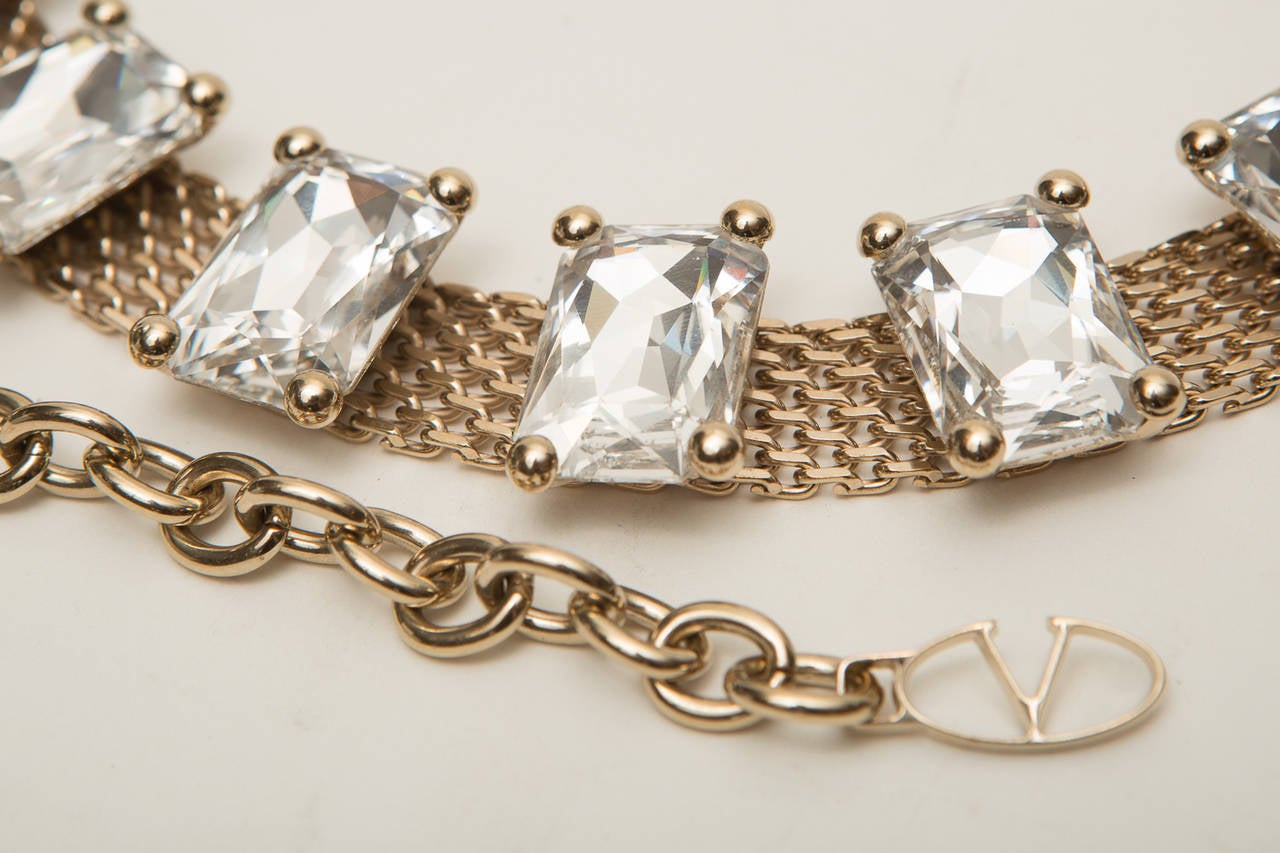 Valentino Crystal Chain Belt For Sale at 1stDibs valentino chain belt