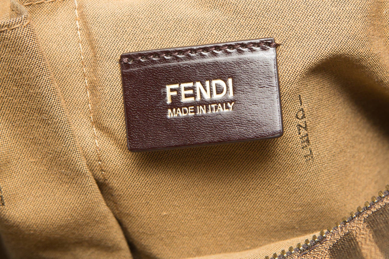 Brown Fendi Logo Bag 1