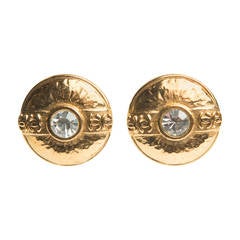 Chanel Round Brilliant Clip Earrings