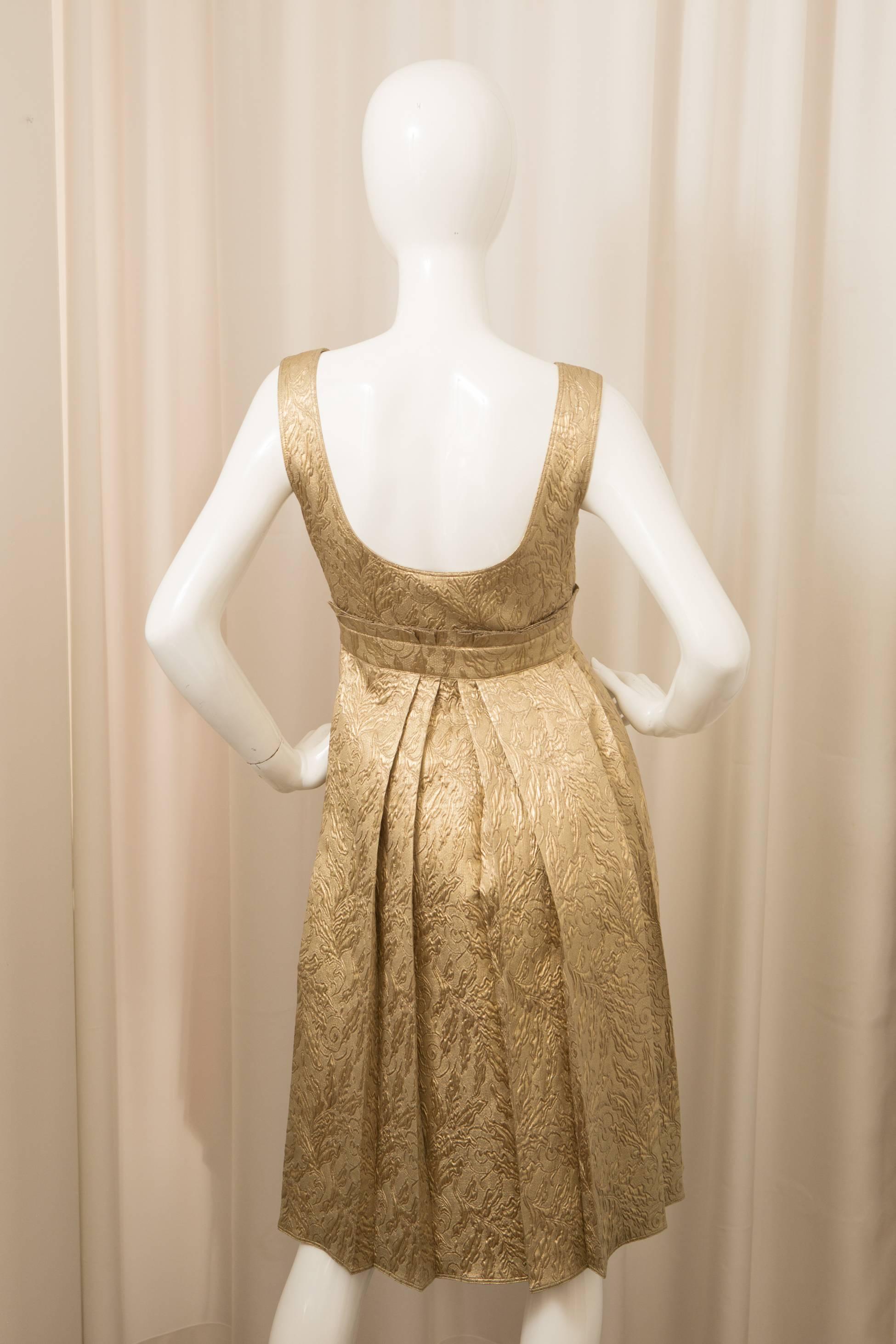 burberry golden dress