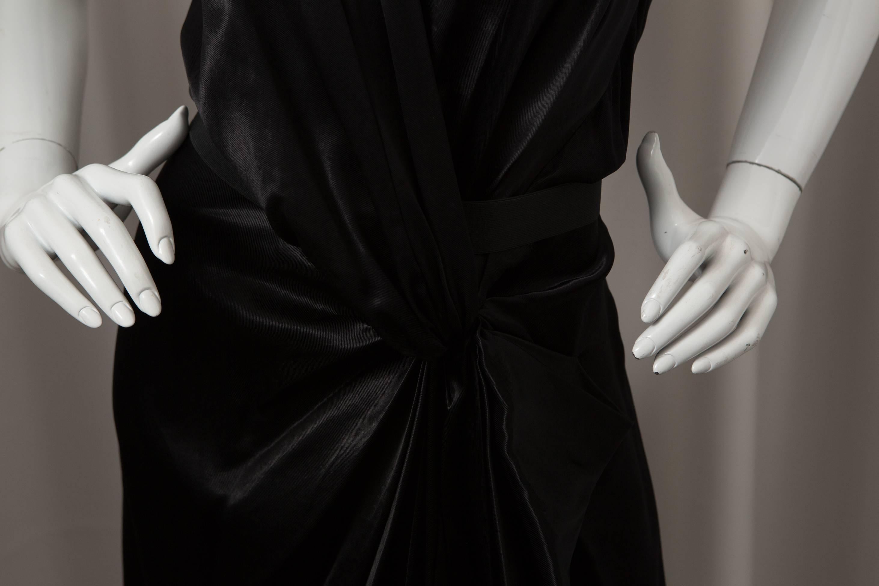 Lanvin Black Dress In Excellent Condition In Bridgehampton, NY