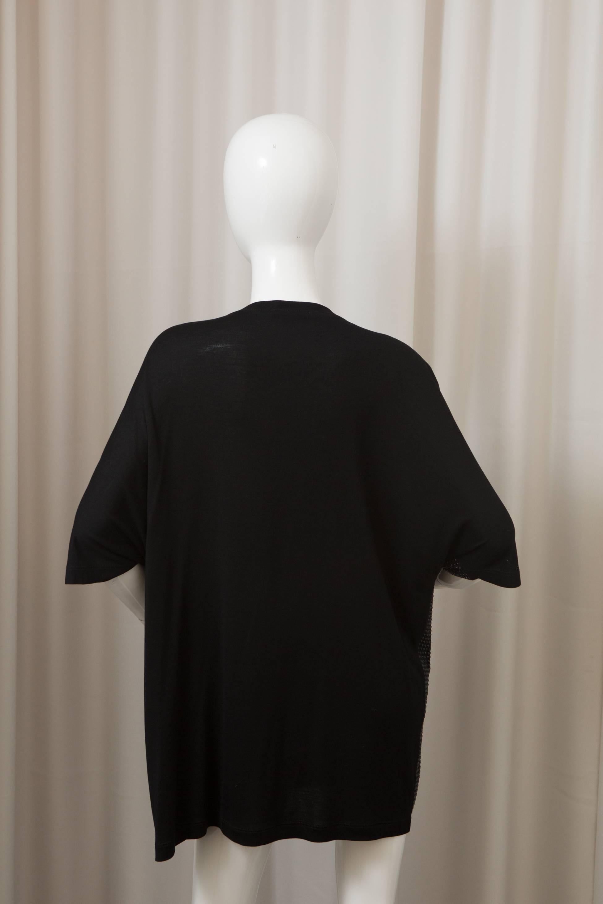 Women's Gucci Black Tunic Top with Crystal Front Detail