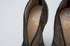 Christian Louboutin Black Platform Wedges