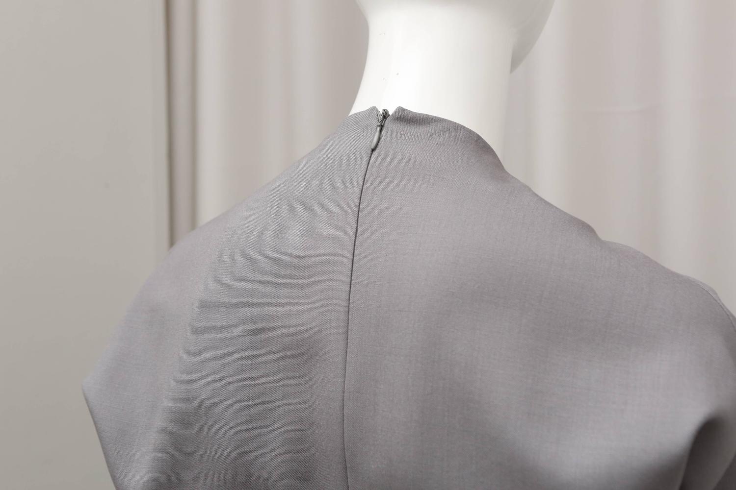 YSL Grey Wool Jumpsuit For Sale at 1stdibs