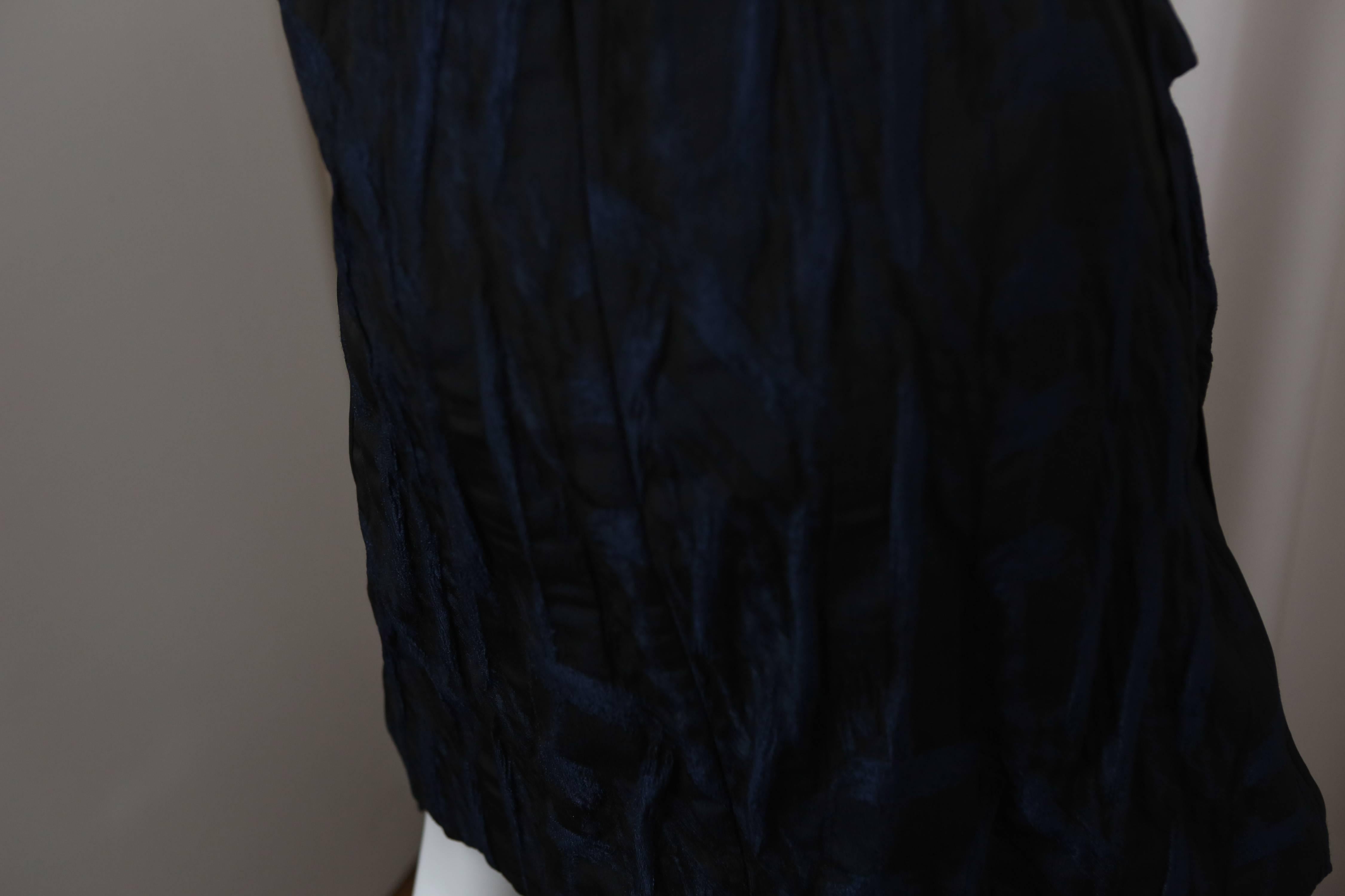 Women's J.Mendel Navy/Black Strapless Dress