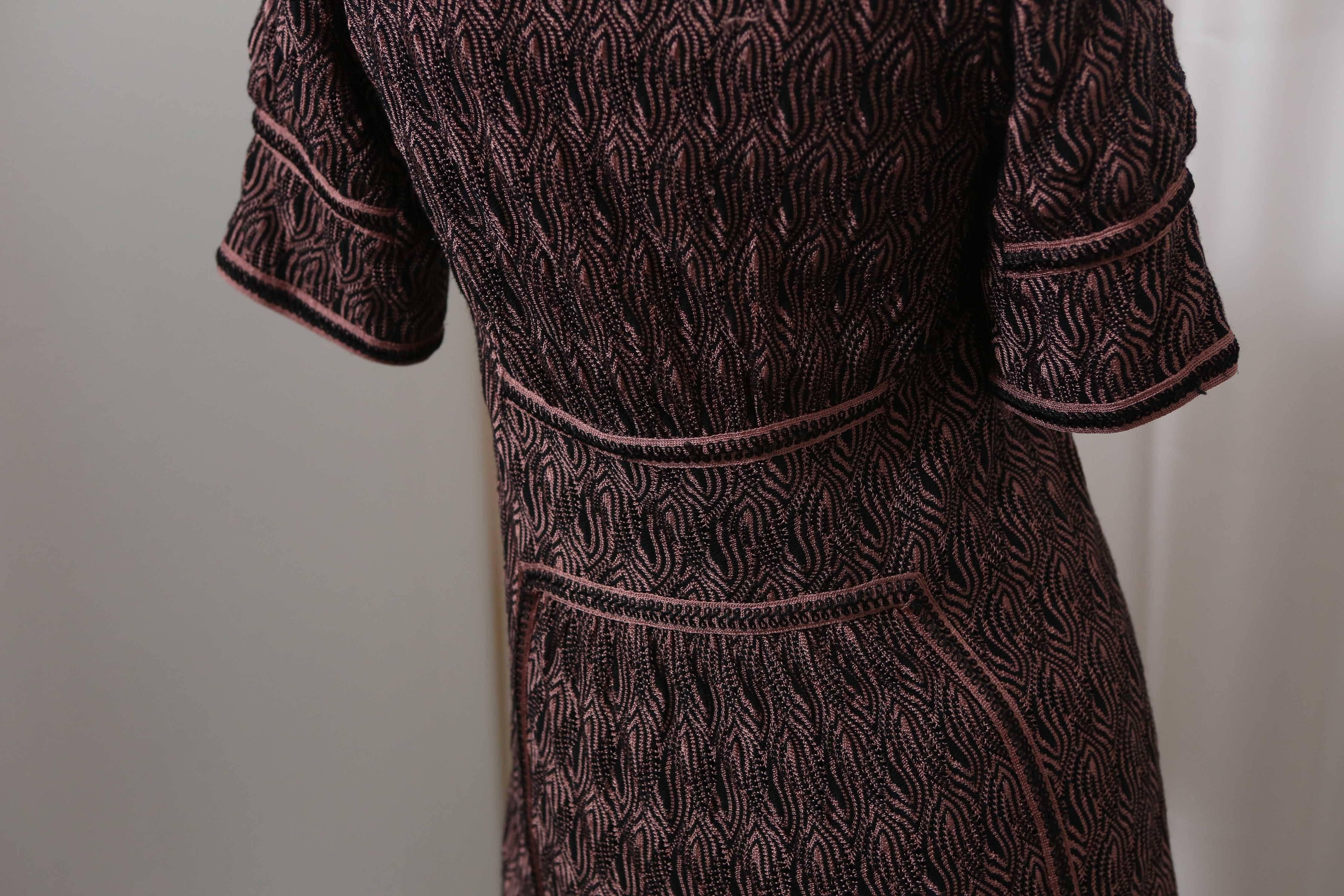 Women's Missoni Signature Patterned Knit Tunic Dress