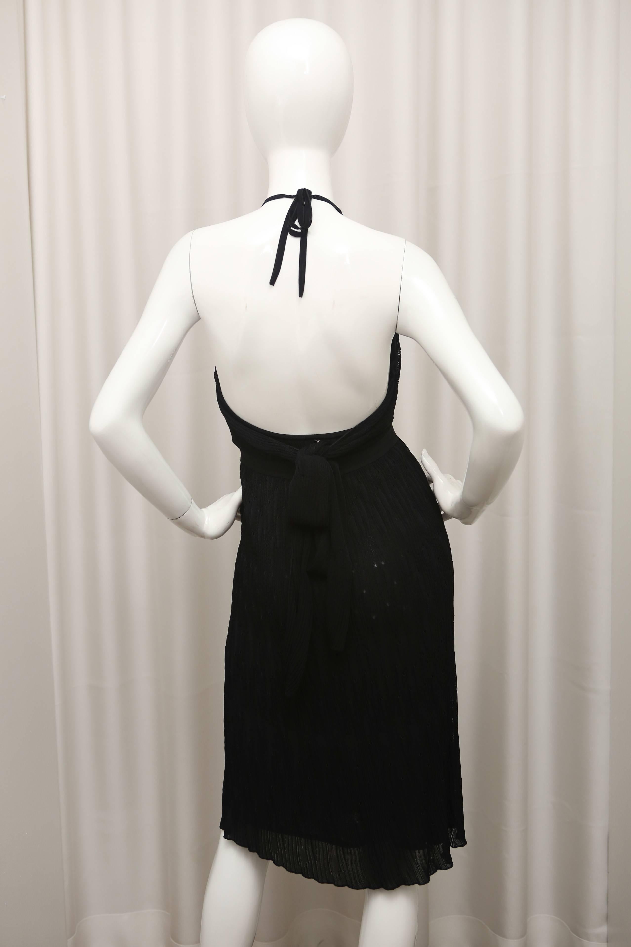Chanel Black Halter Dress 1