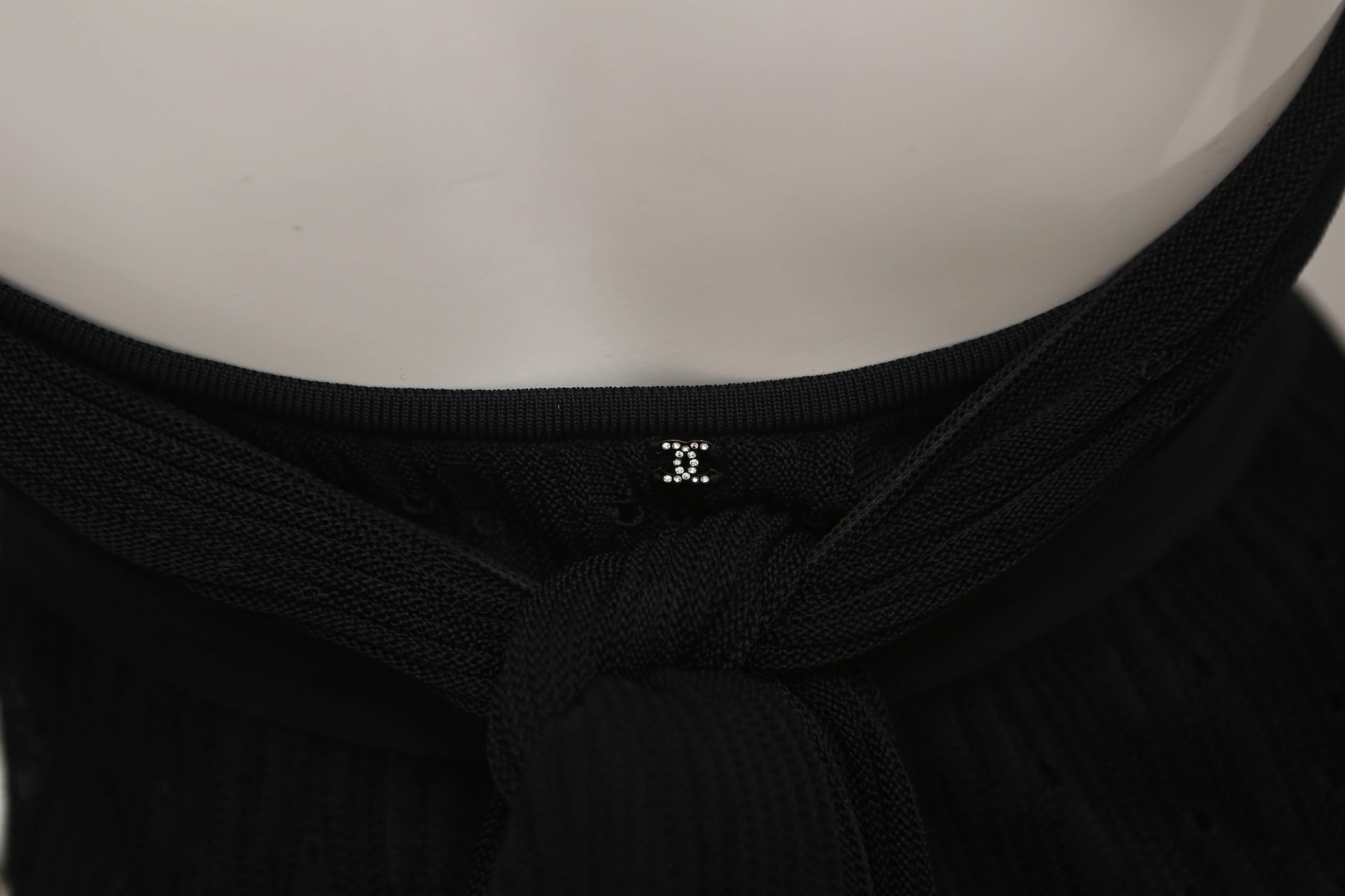 Chanel Black Halter Dress In Excellent Condition In Bridgehampton, NY