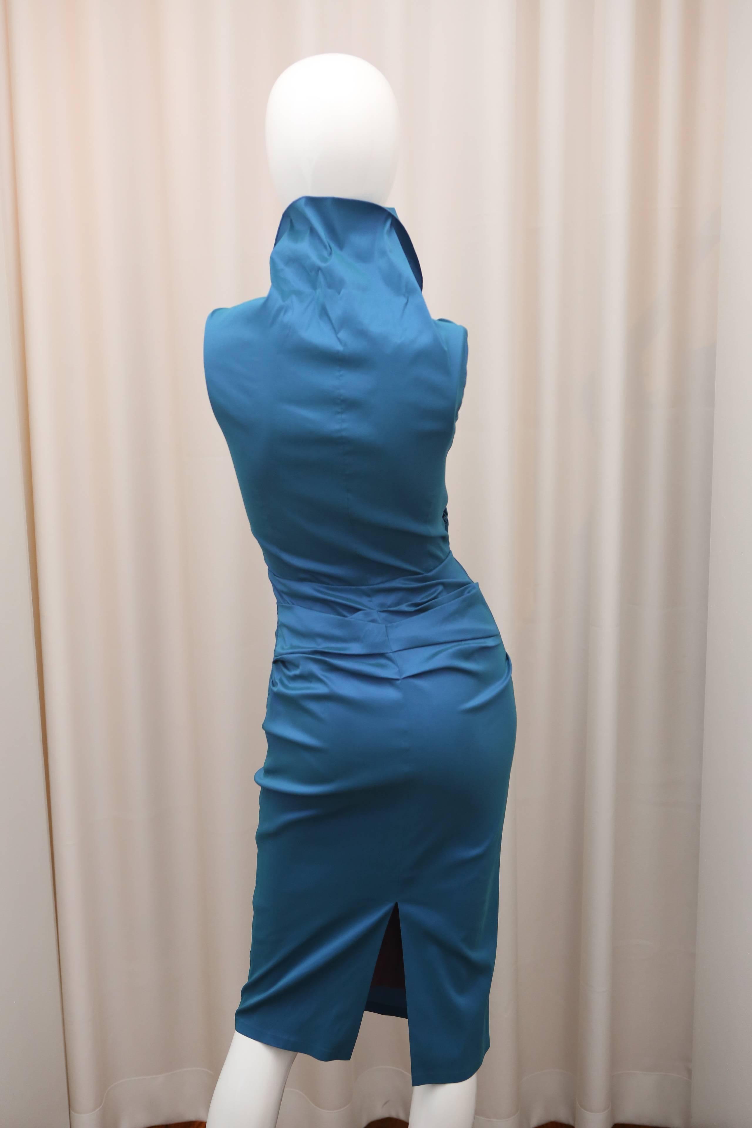 talbot runhof blue dress