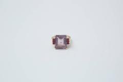 Amethyst/Ruby 14K Gold Cocktail Ring