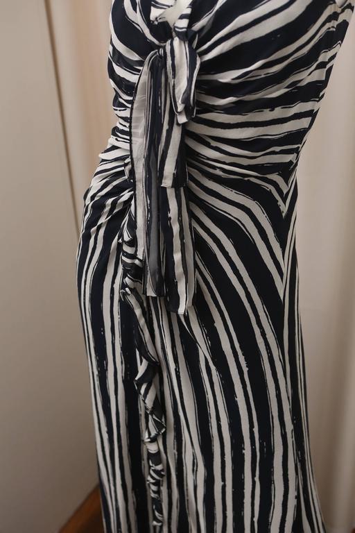 carolina herrera striped gown