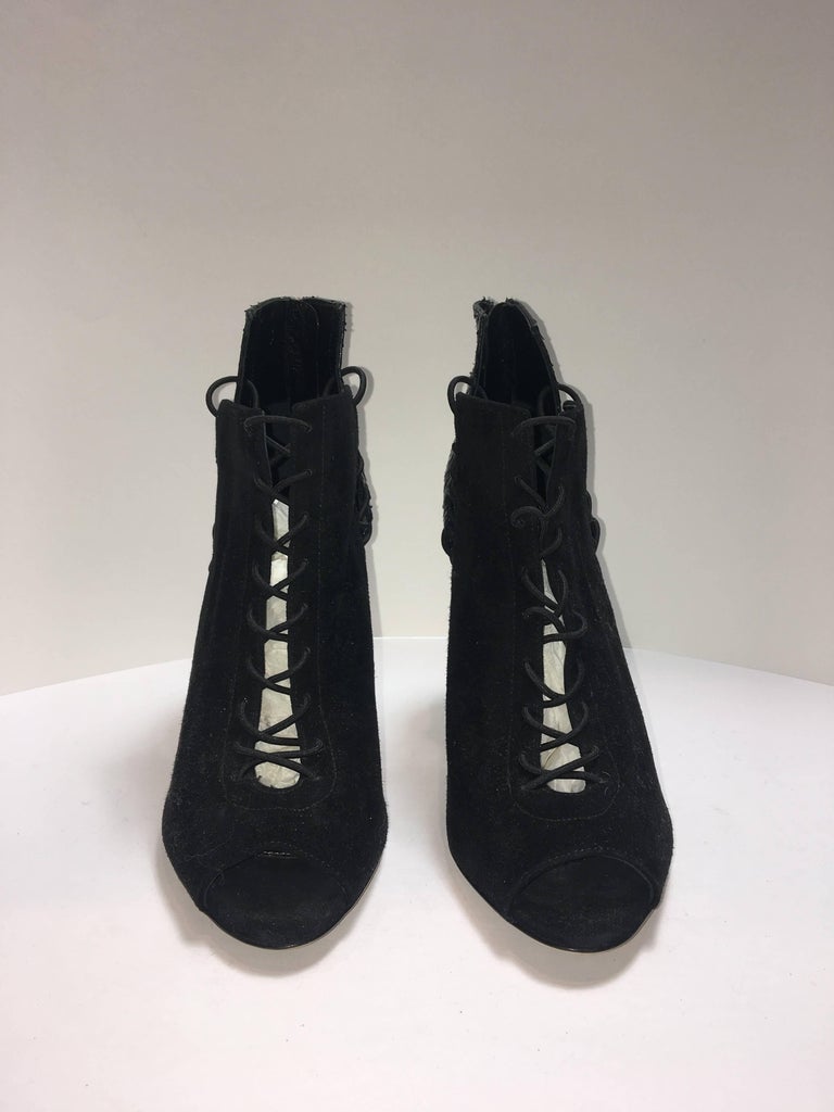 Sergio Rossi Open Toed Booties at 1stDibs