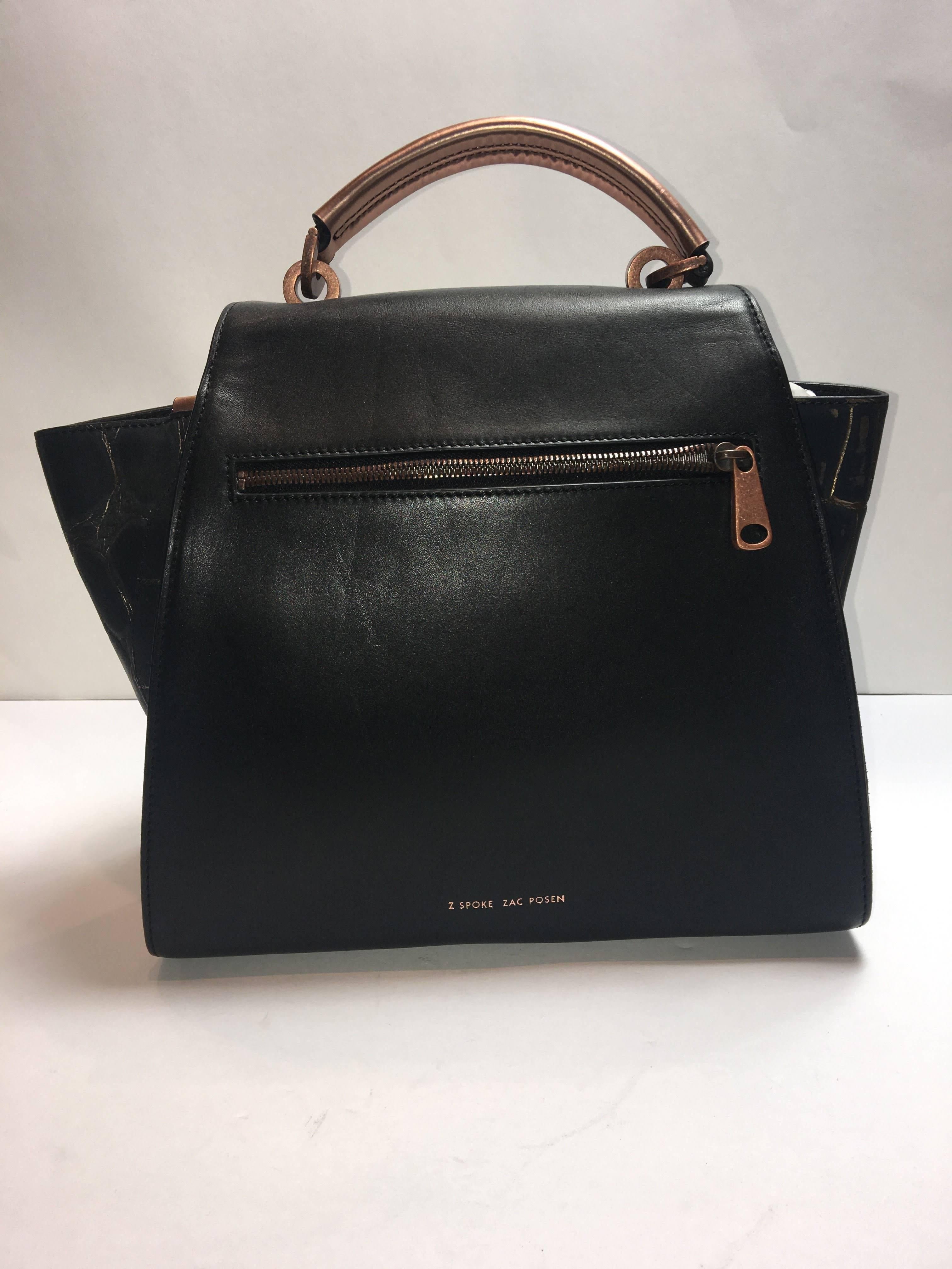 Black Zac Posen Top Handle Bag