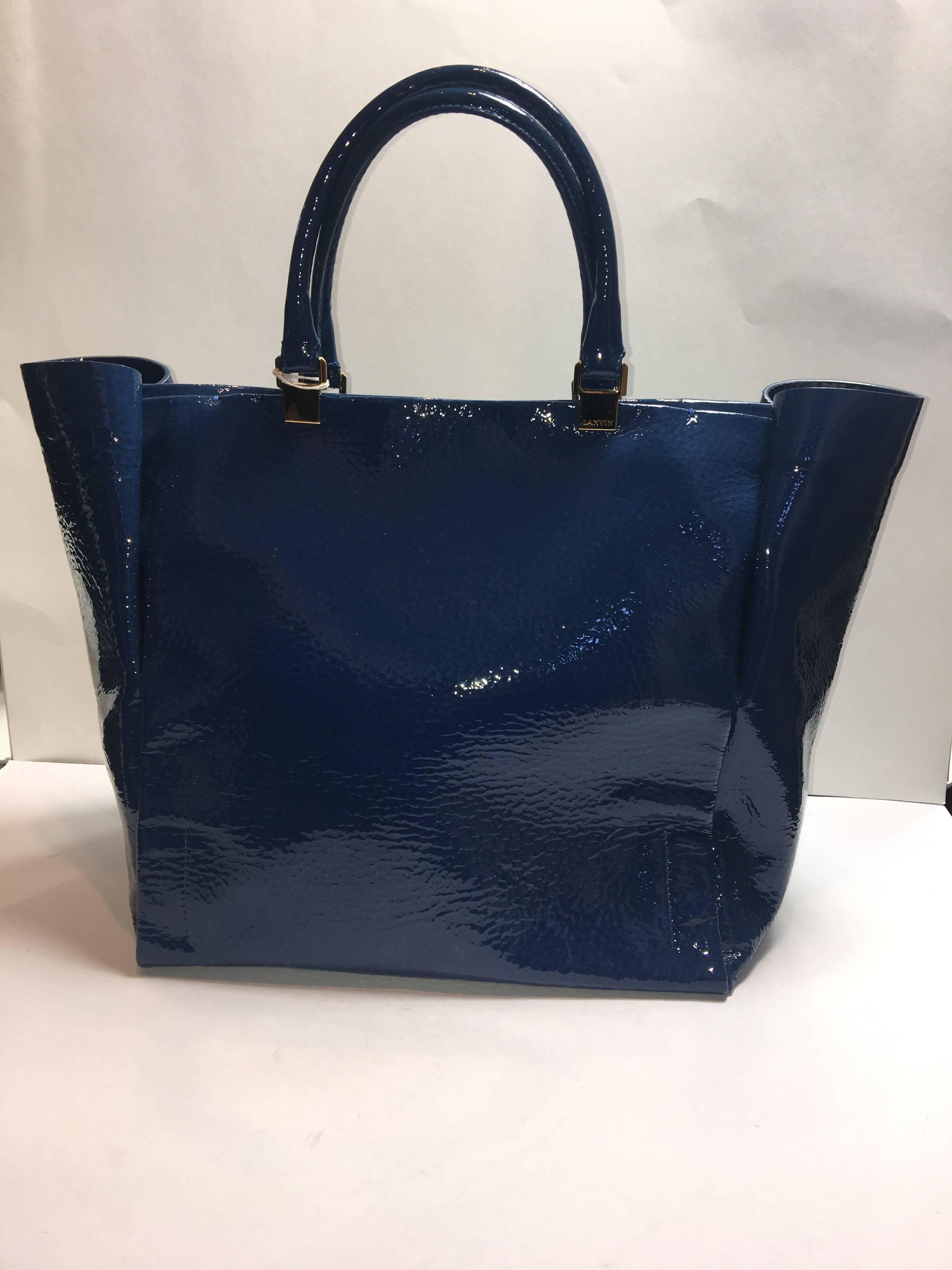 Black Lanvin Moon River Tote