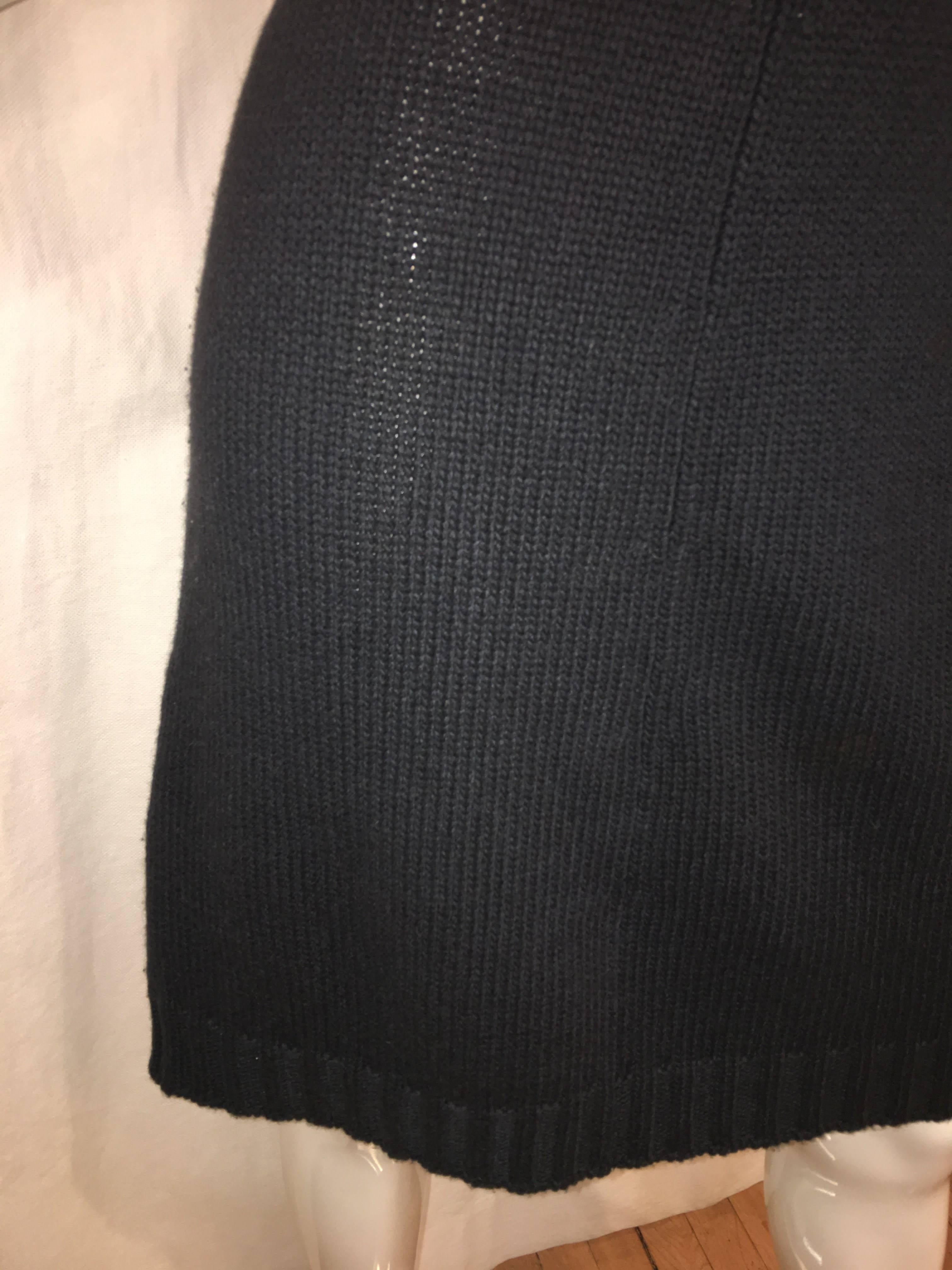 Black Hermes Cashmere Sweater Dress
