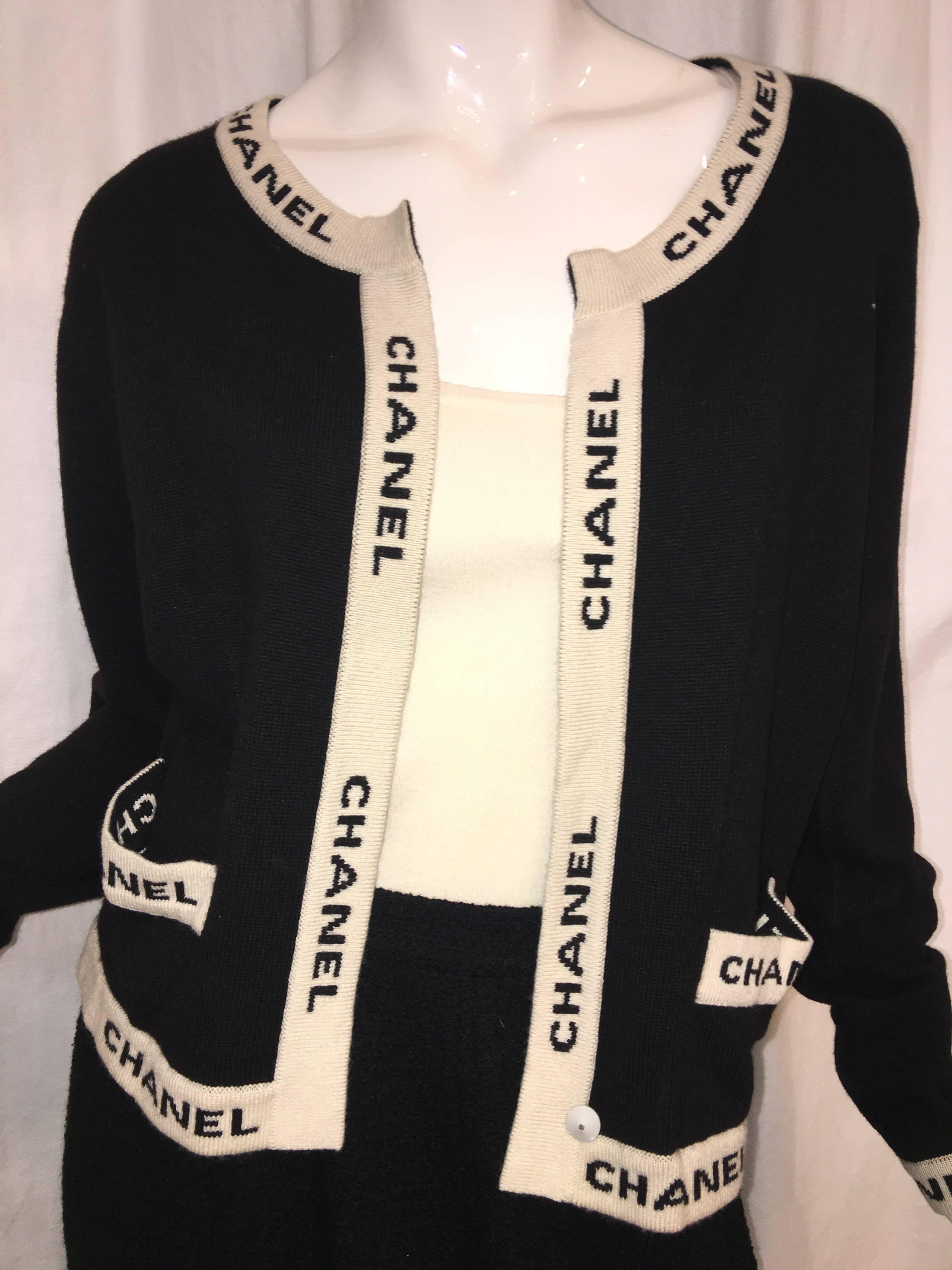 Chanel Open Front Cardigan with 