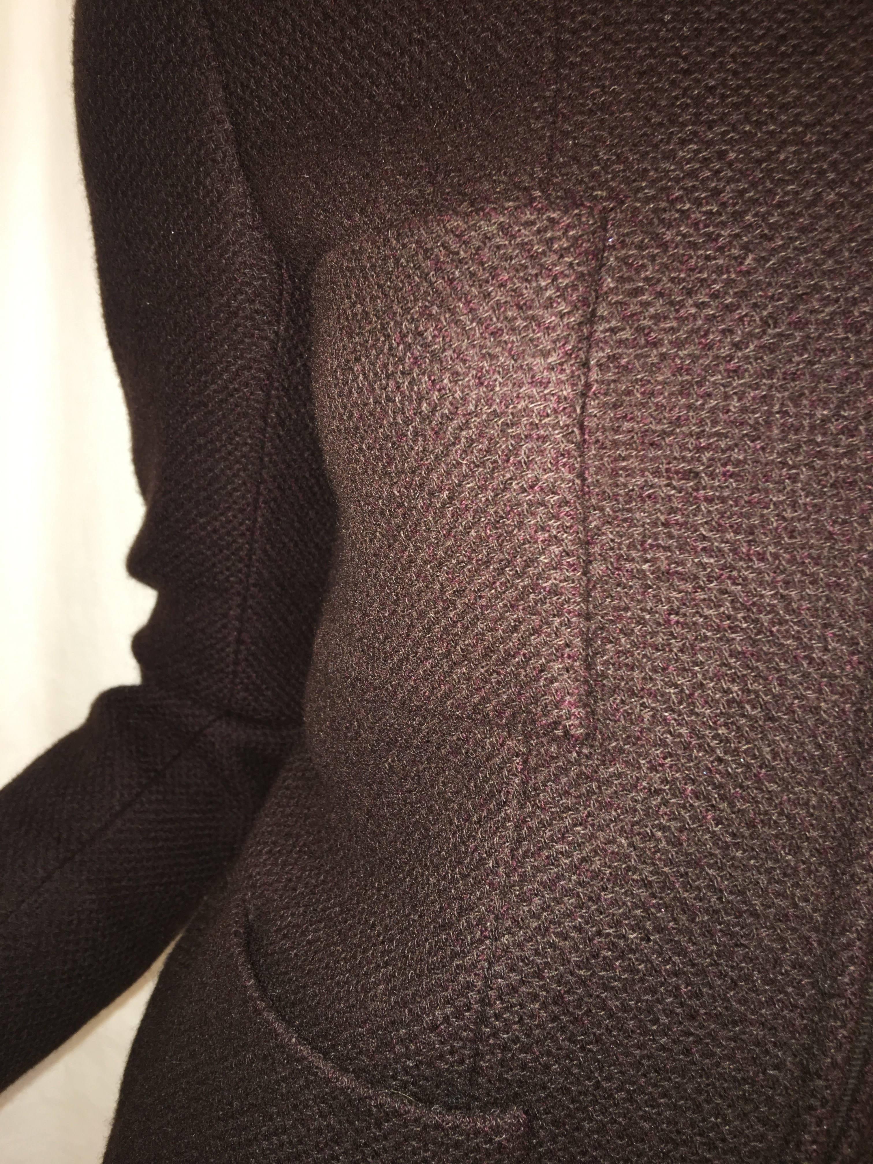 Black Chanel Cashmere Zip Sweater