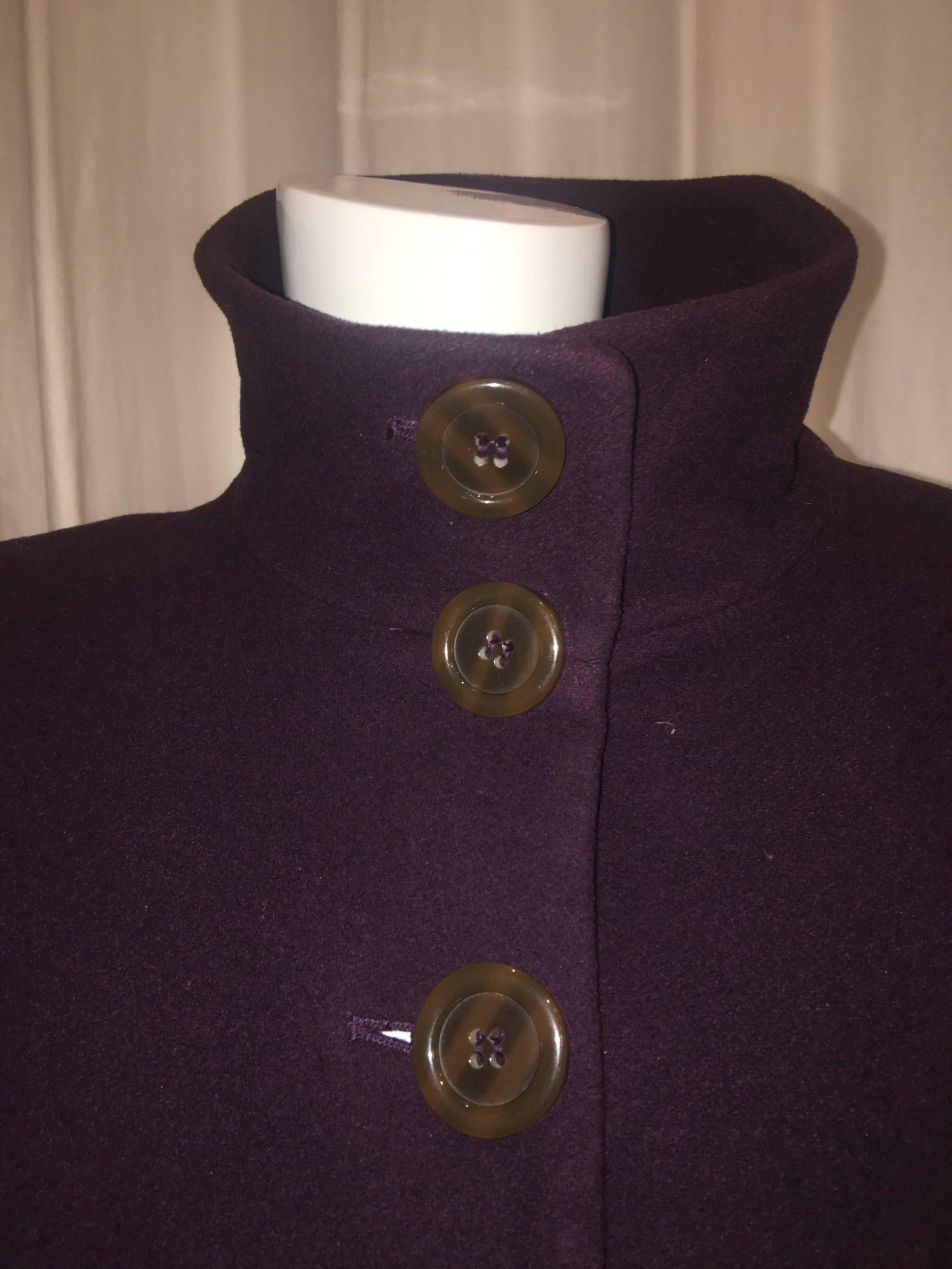 Marvin Richards Wool Coat In Excellent Condition In Bridgehampton, NY