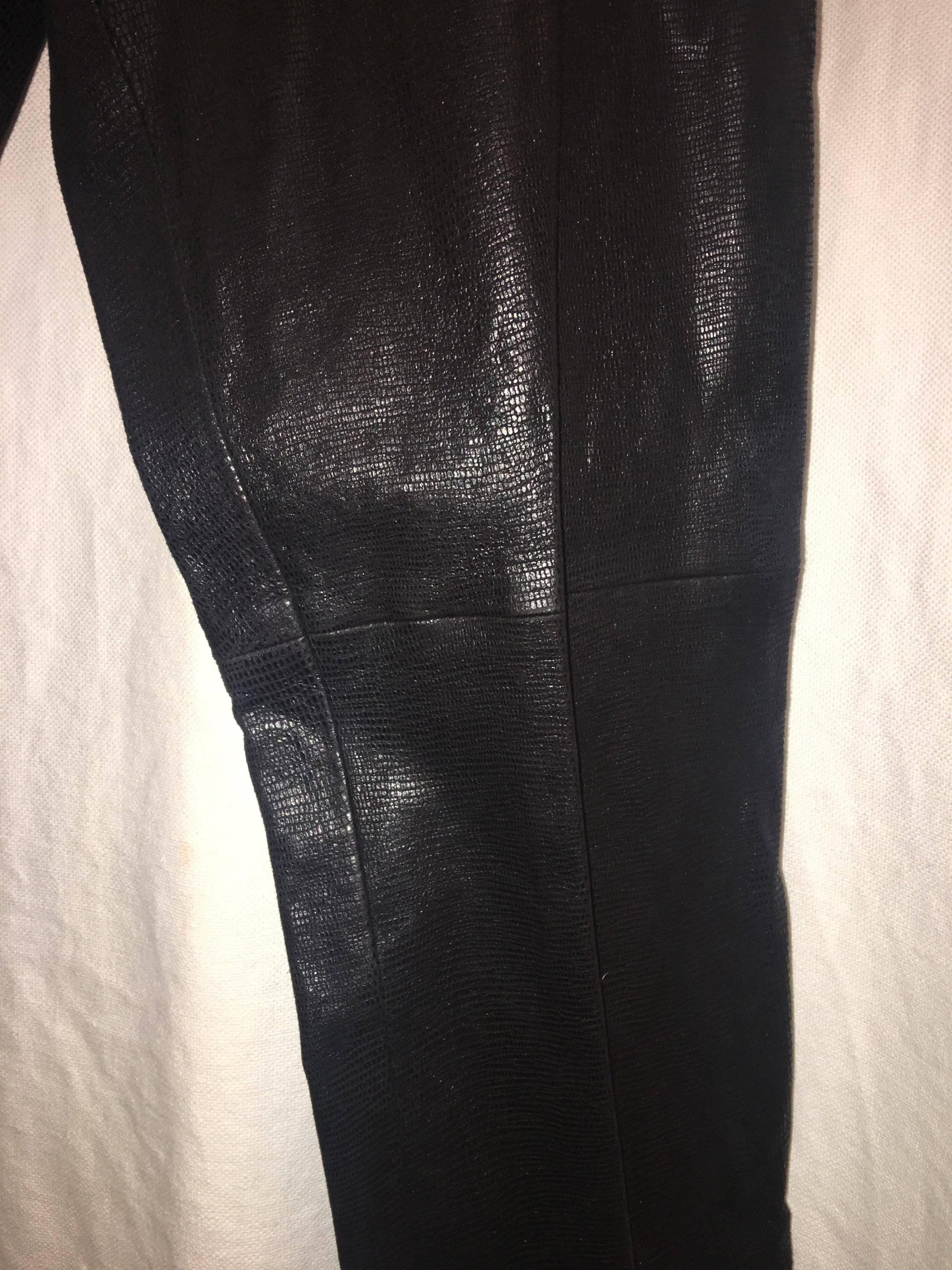Black Ralph Lauren Leather Pants