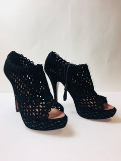 Alaia Suede Caged Heel