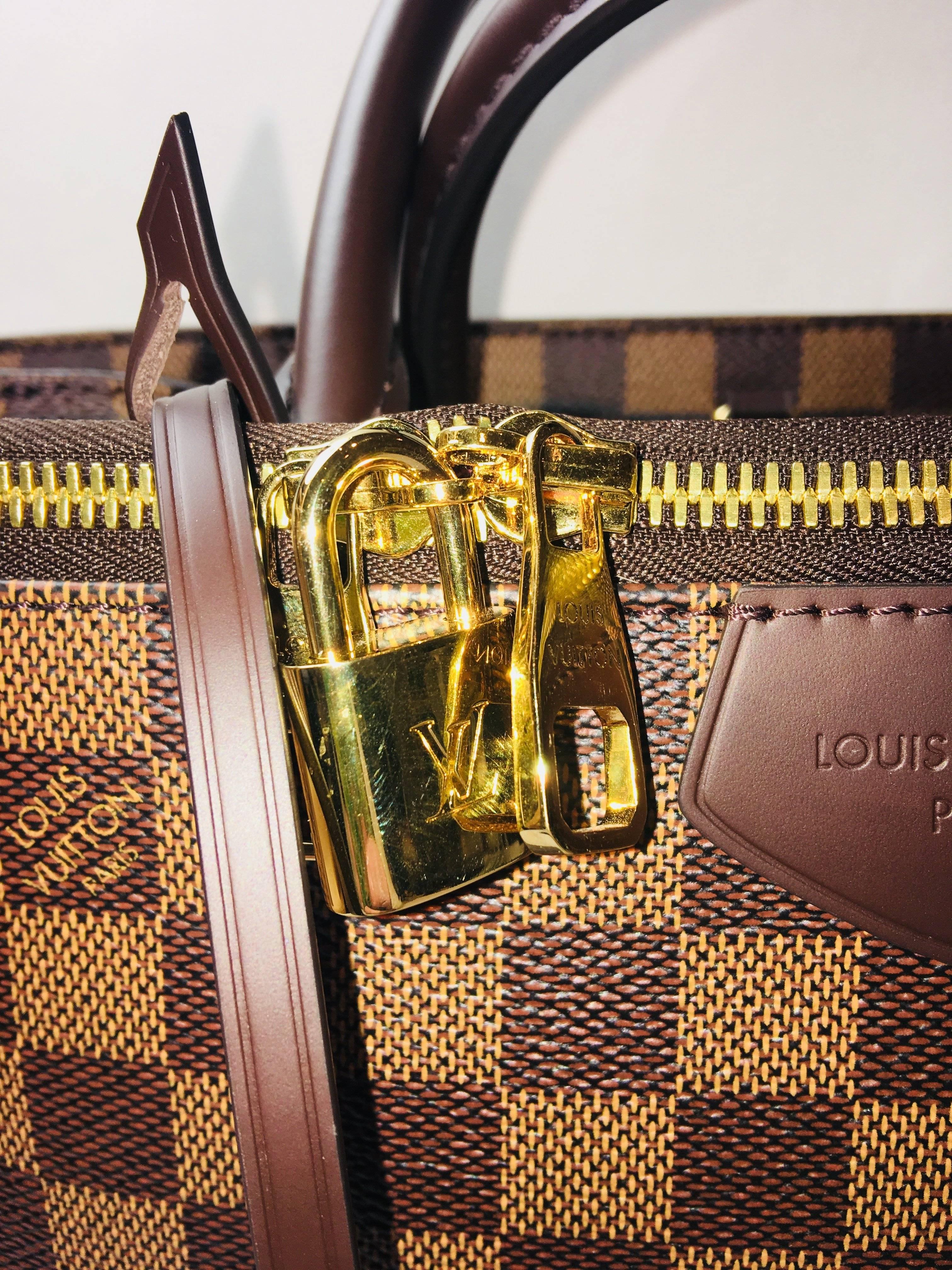 Louis Vuitton Double Handle Bag In New Condition In Bridgehampton, NY