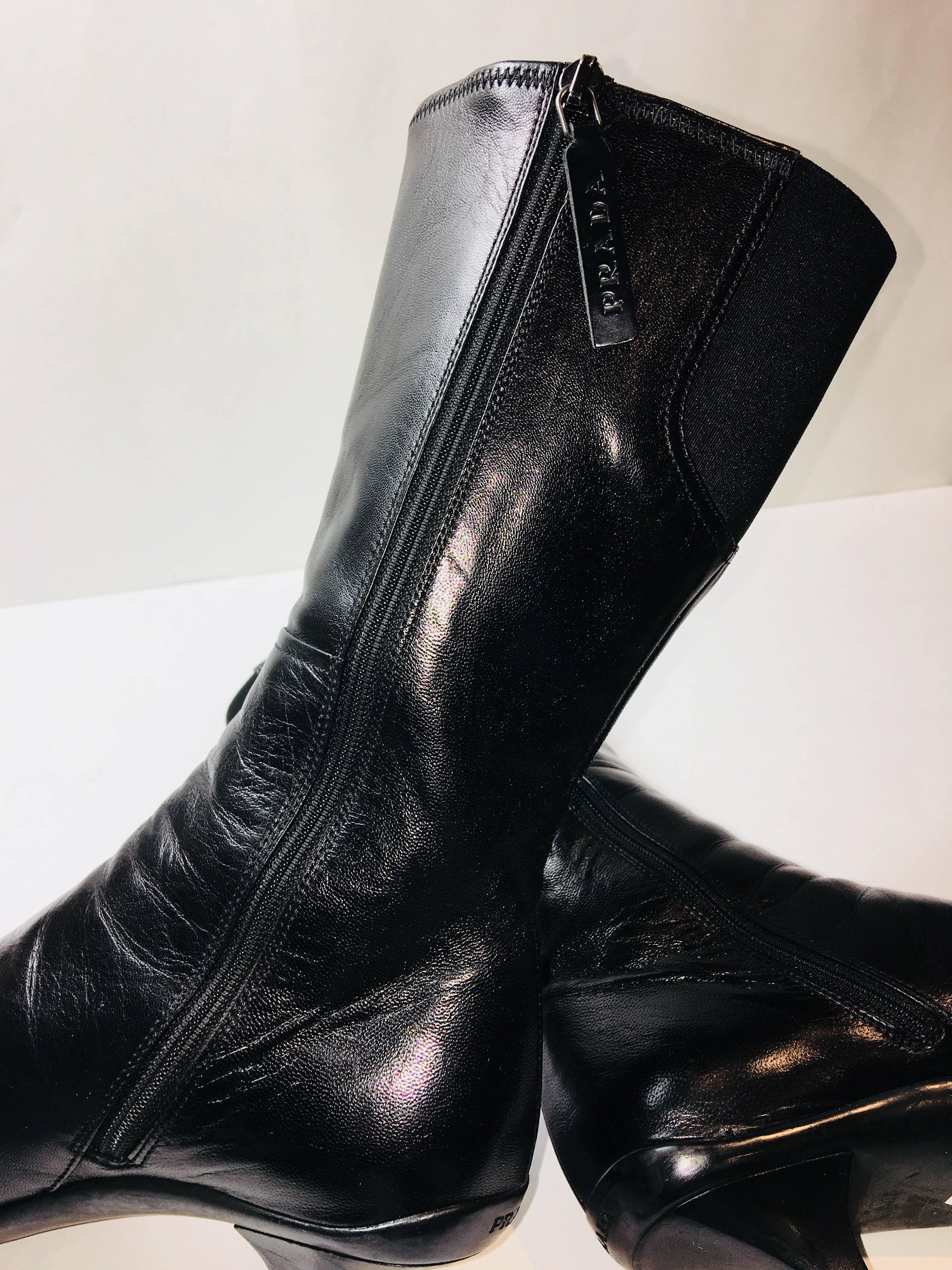 Prada Mid Calf Boots 2