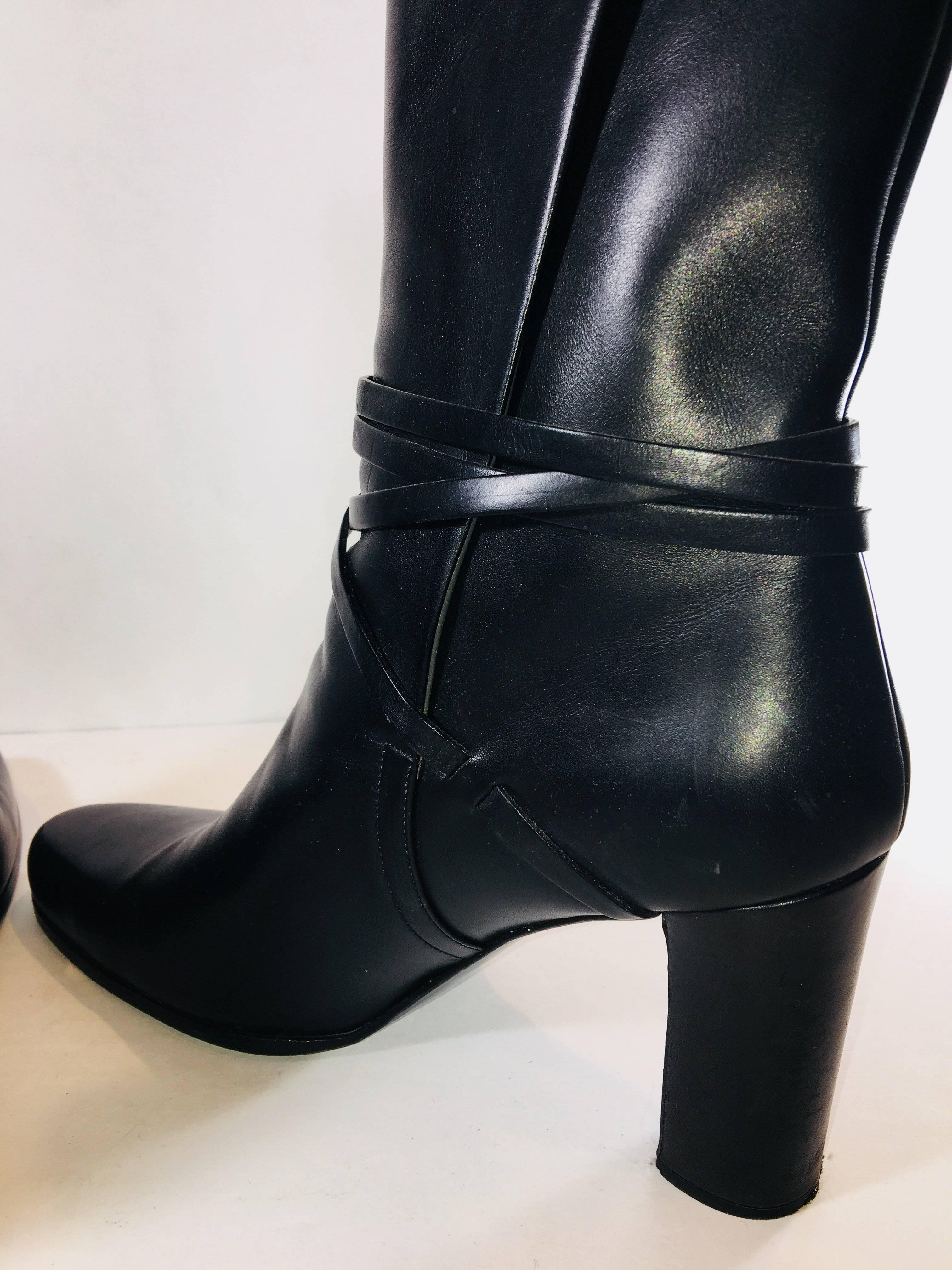 Women's Jil Sander Leather Wrap Boots