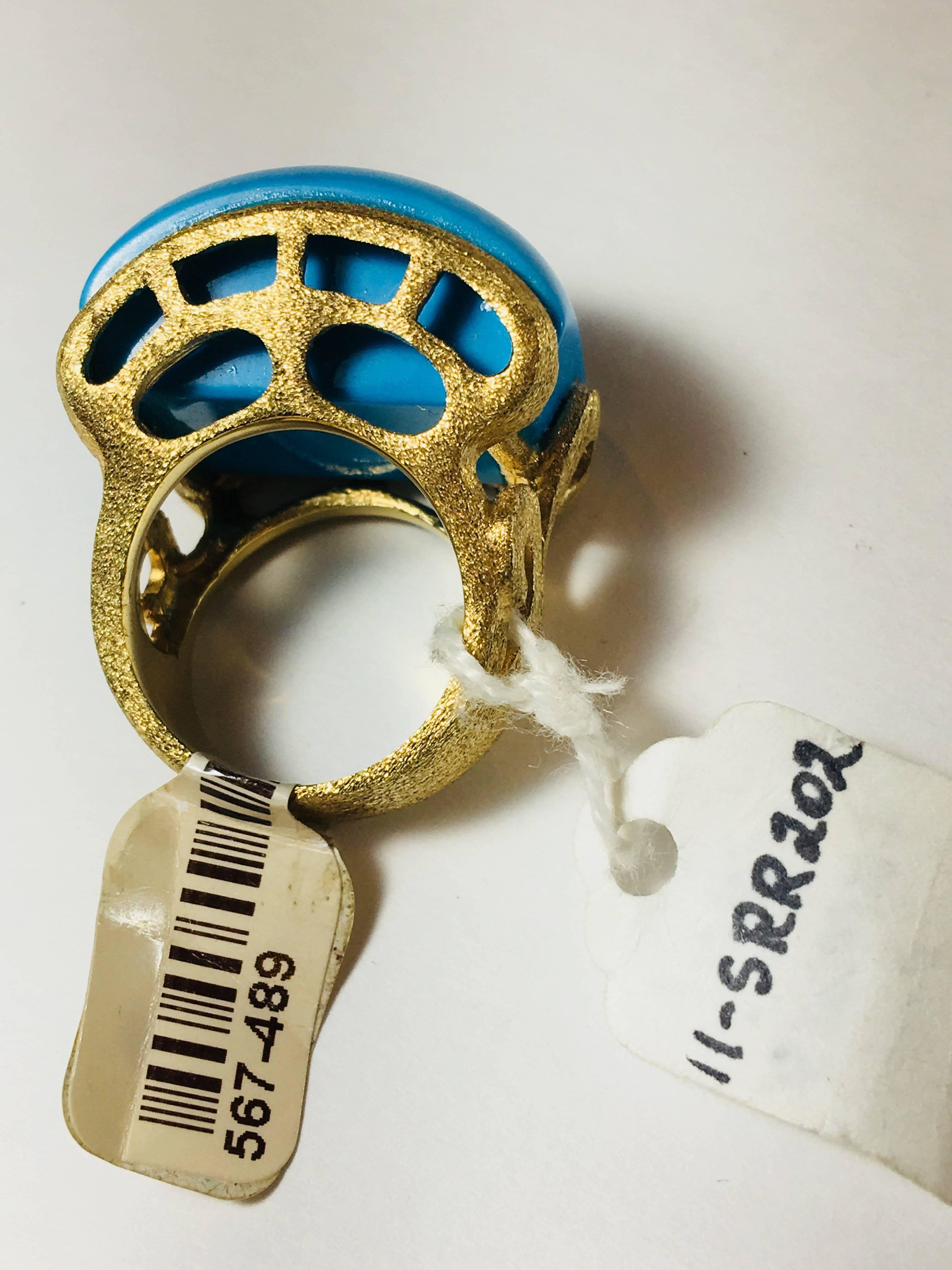 Vermeil Turquoise Ring 1