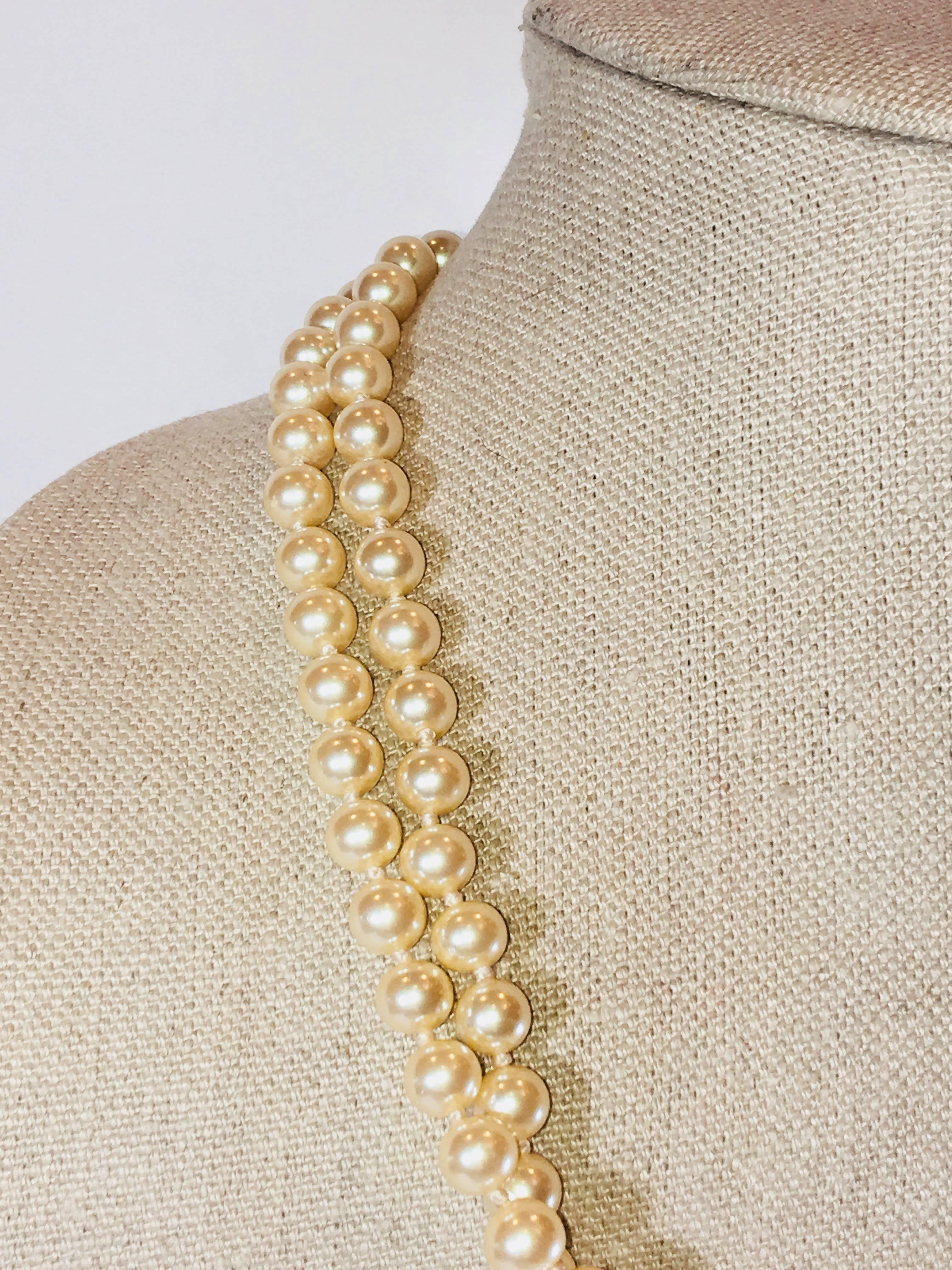 Champagne Fresh Water Pearl Necklace 1