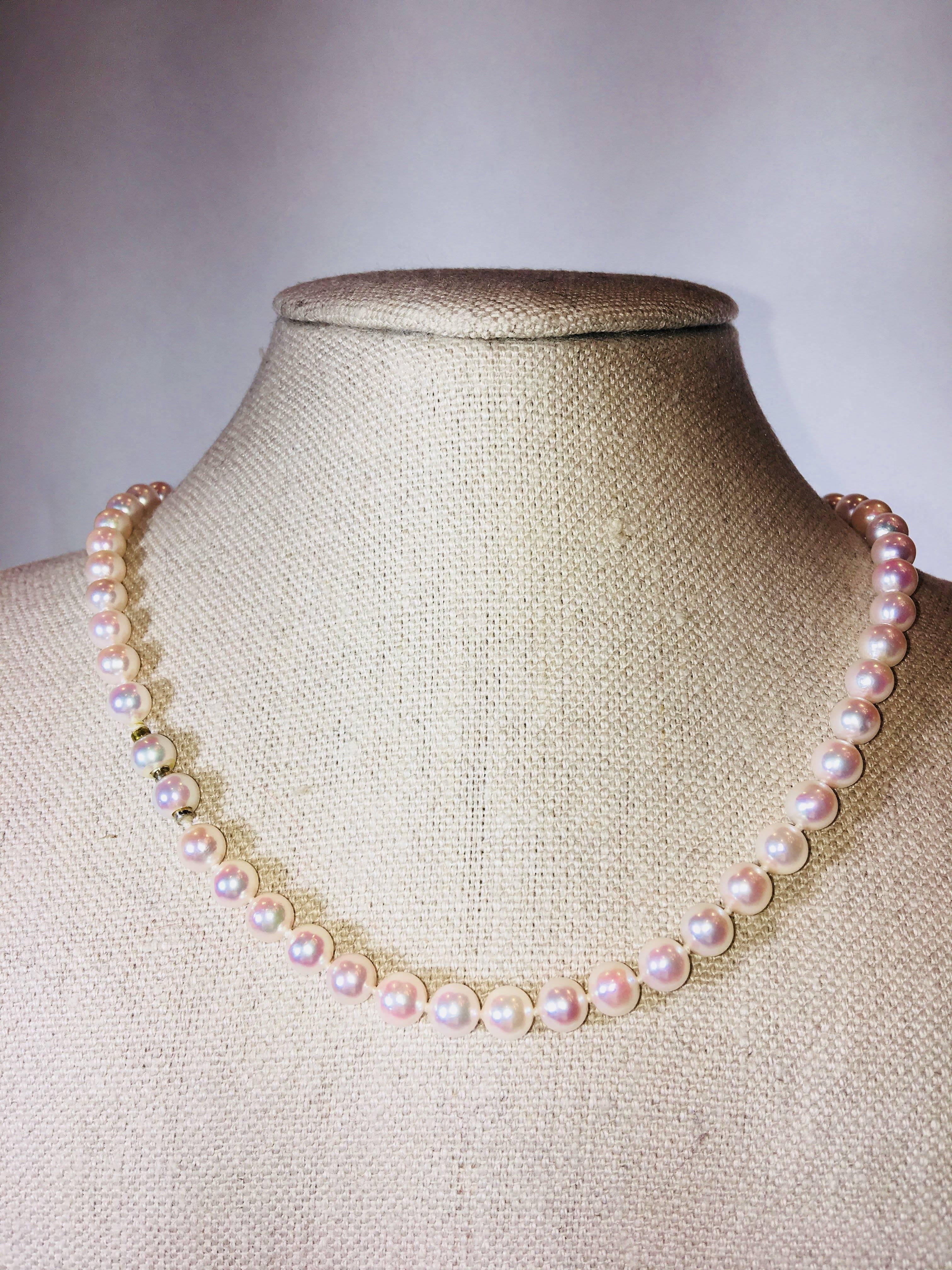light pink necklaces